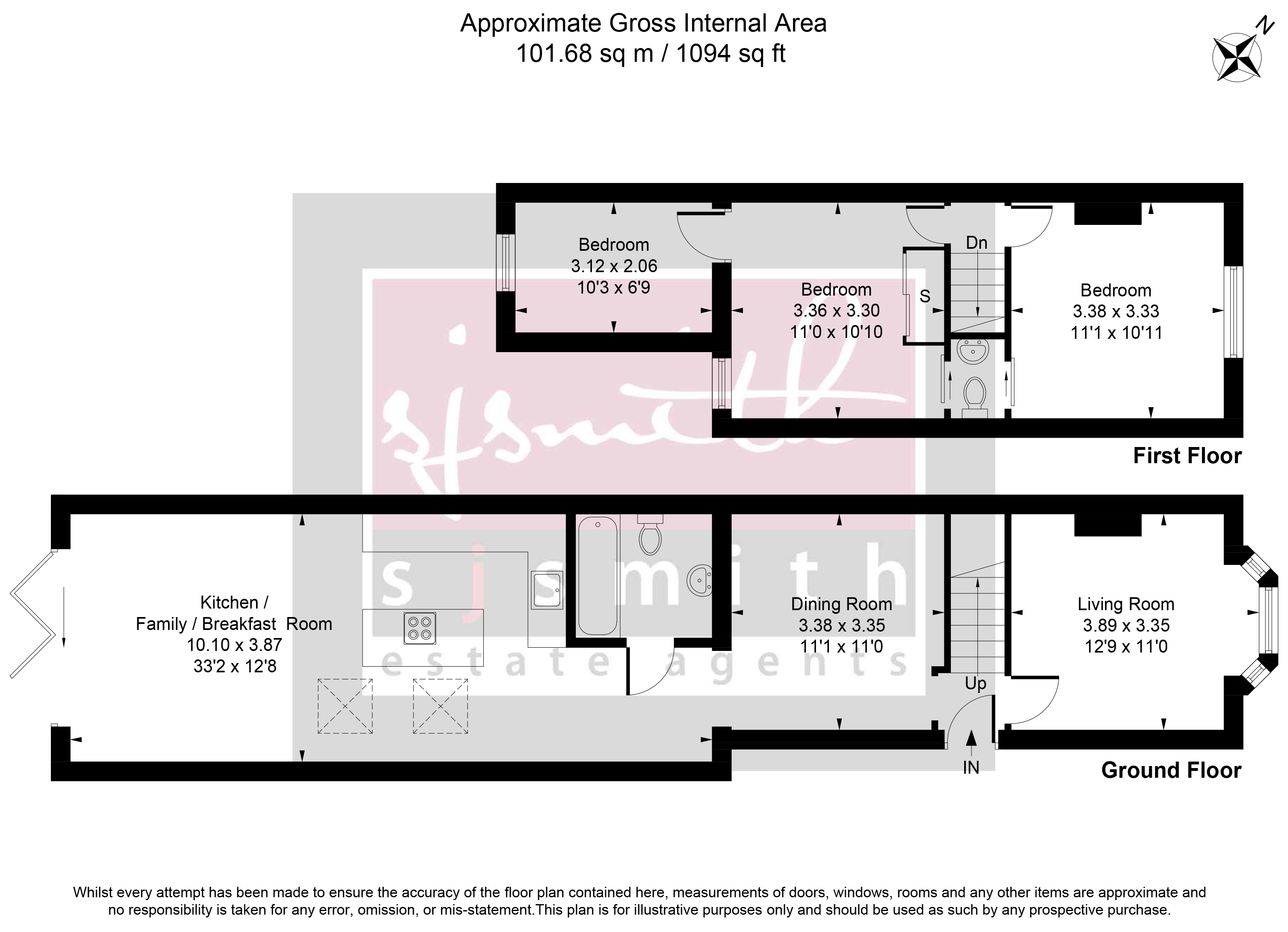 53, Glebe Road, Egham floorplan
