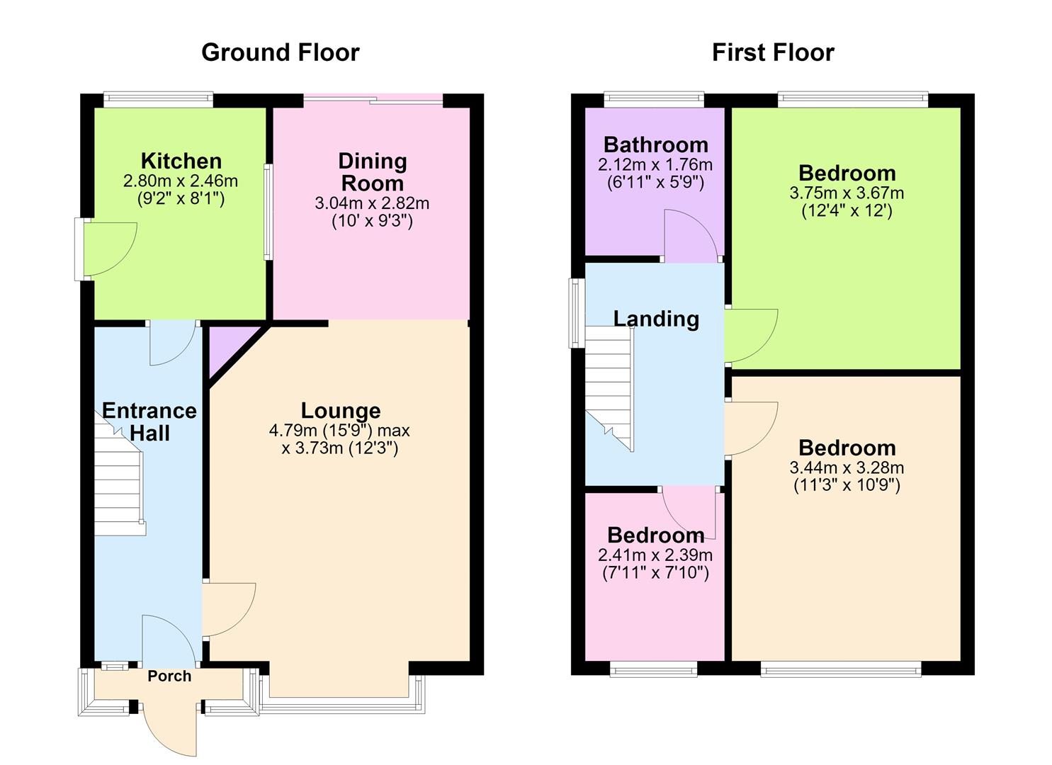 3, Arran Way, Hinckley floorplan