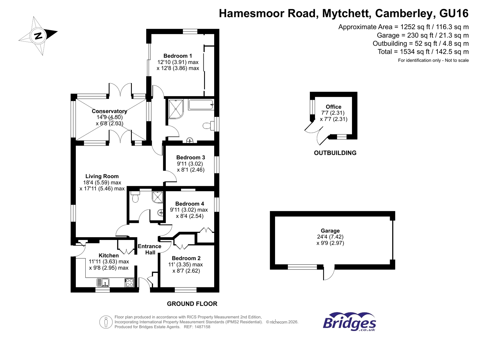 88, Hamesmoor Road, Camberley floorplan