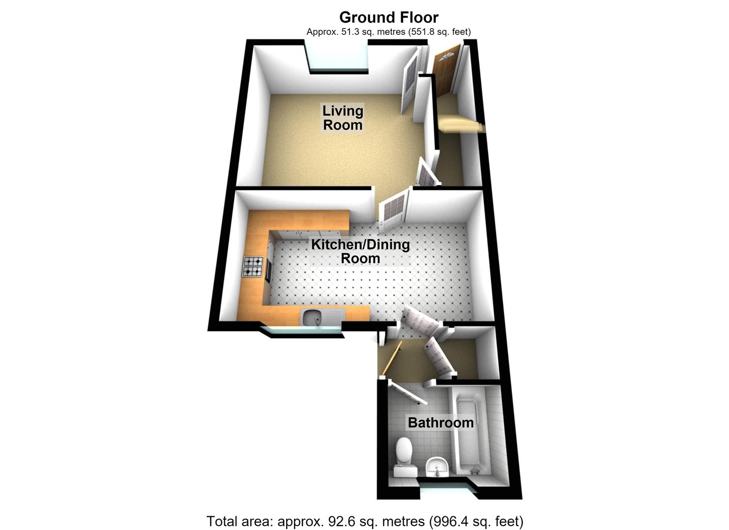 34, Salisbury Avenue, Saltney floorplan