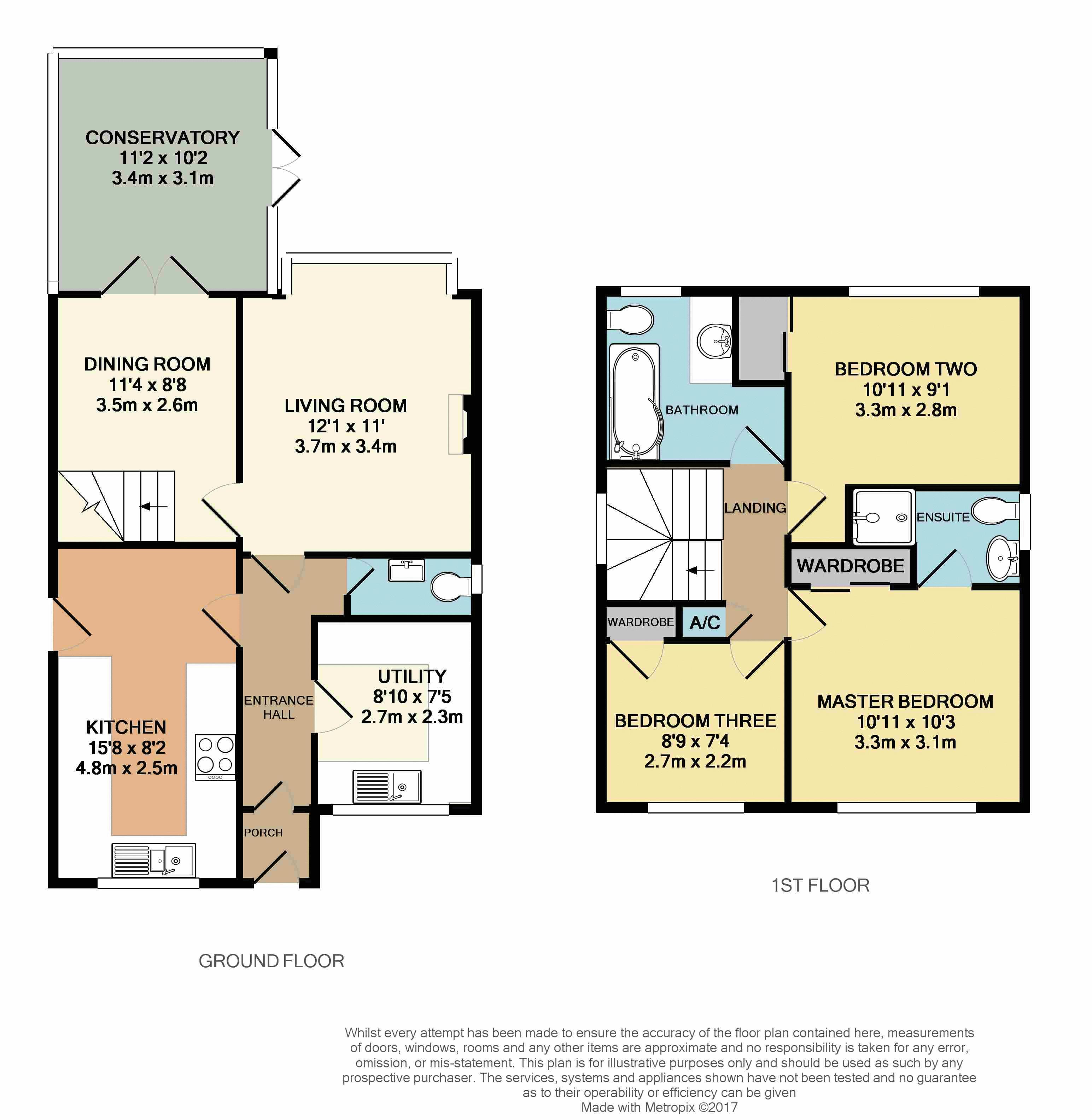 The Heathers, Evesham WR11, 3 bedroom detached house for 