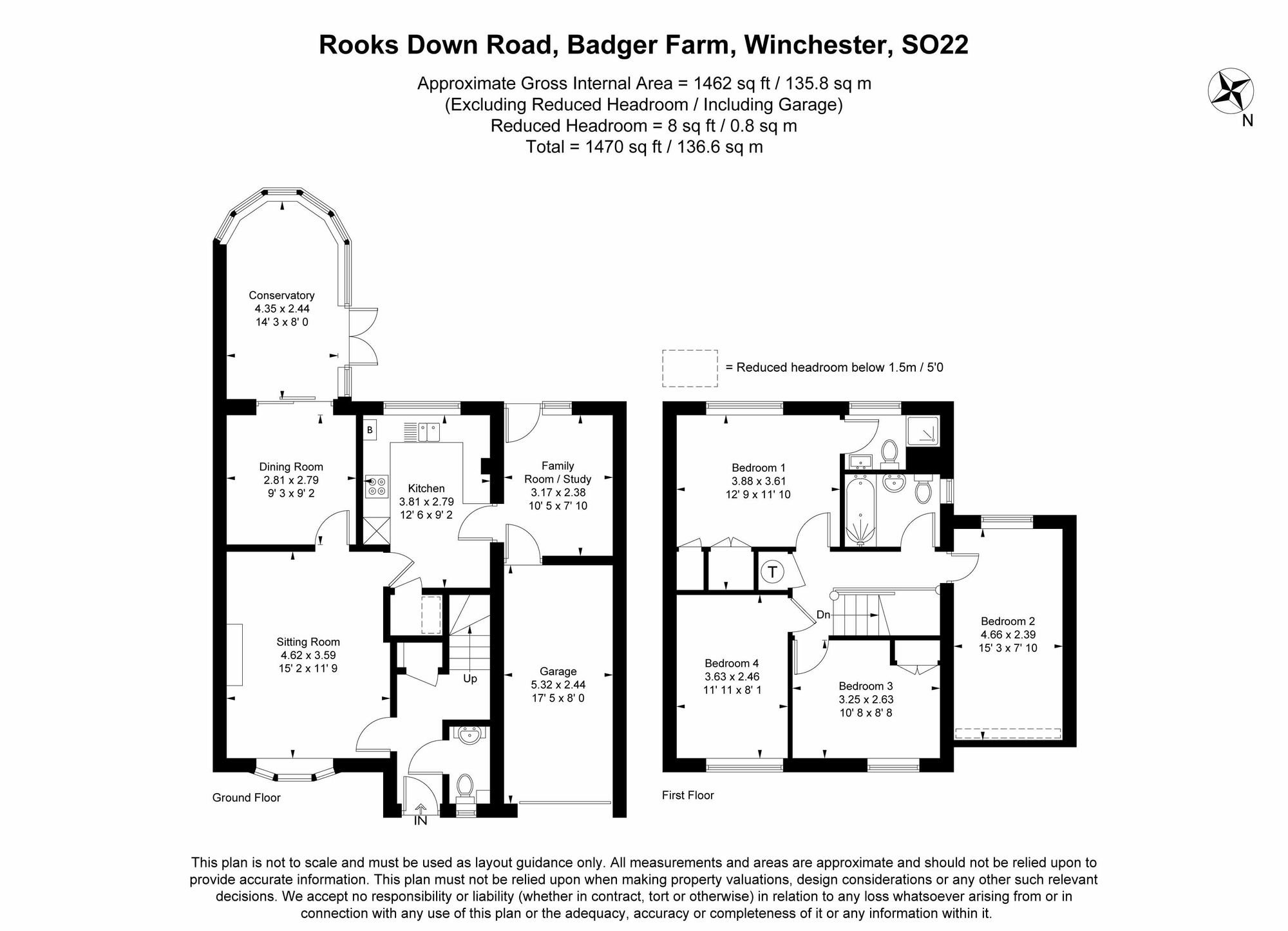 26 Rooks Down Road, Winchester floorplan