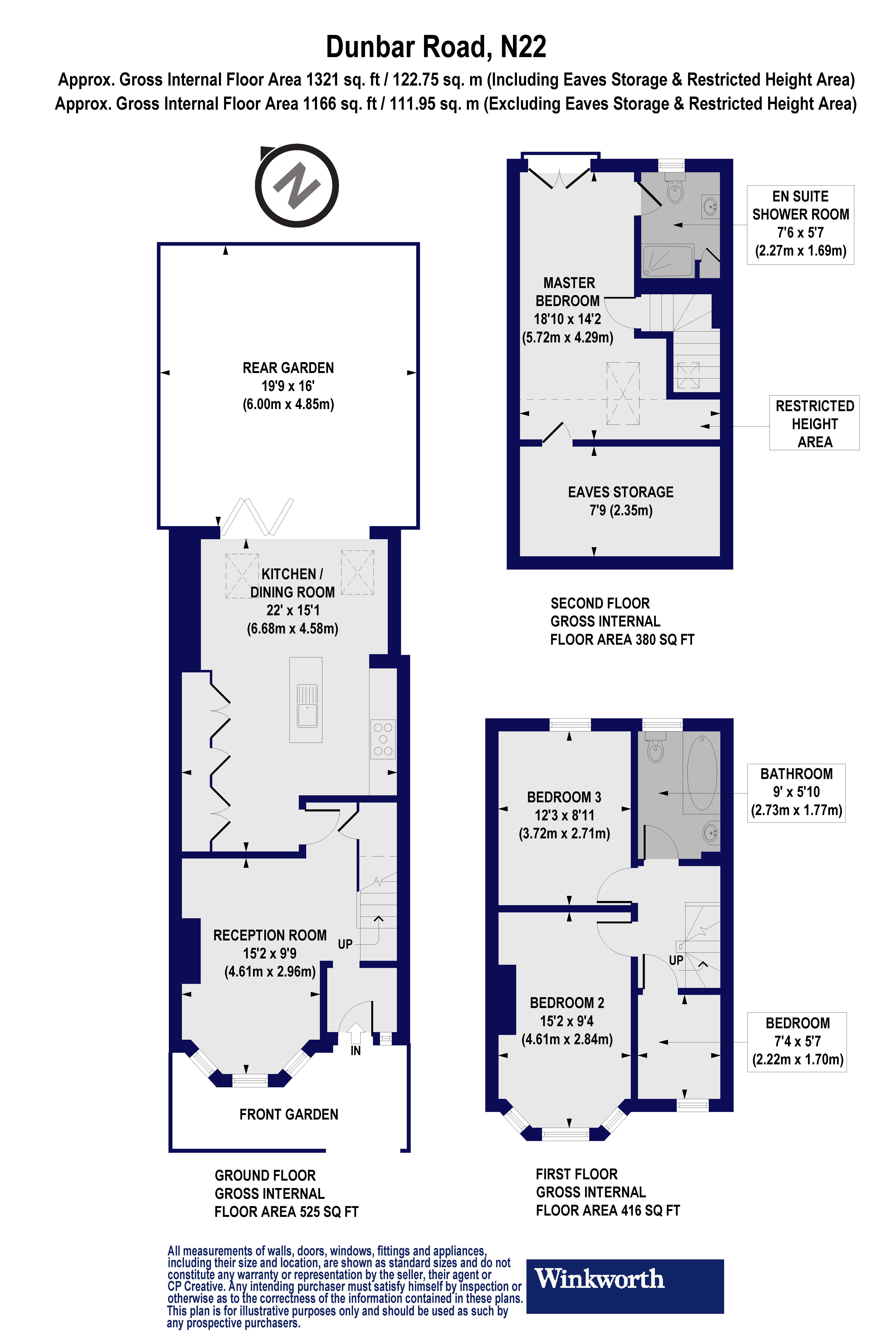 56, Dunbar Road, London floorplan