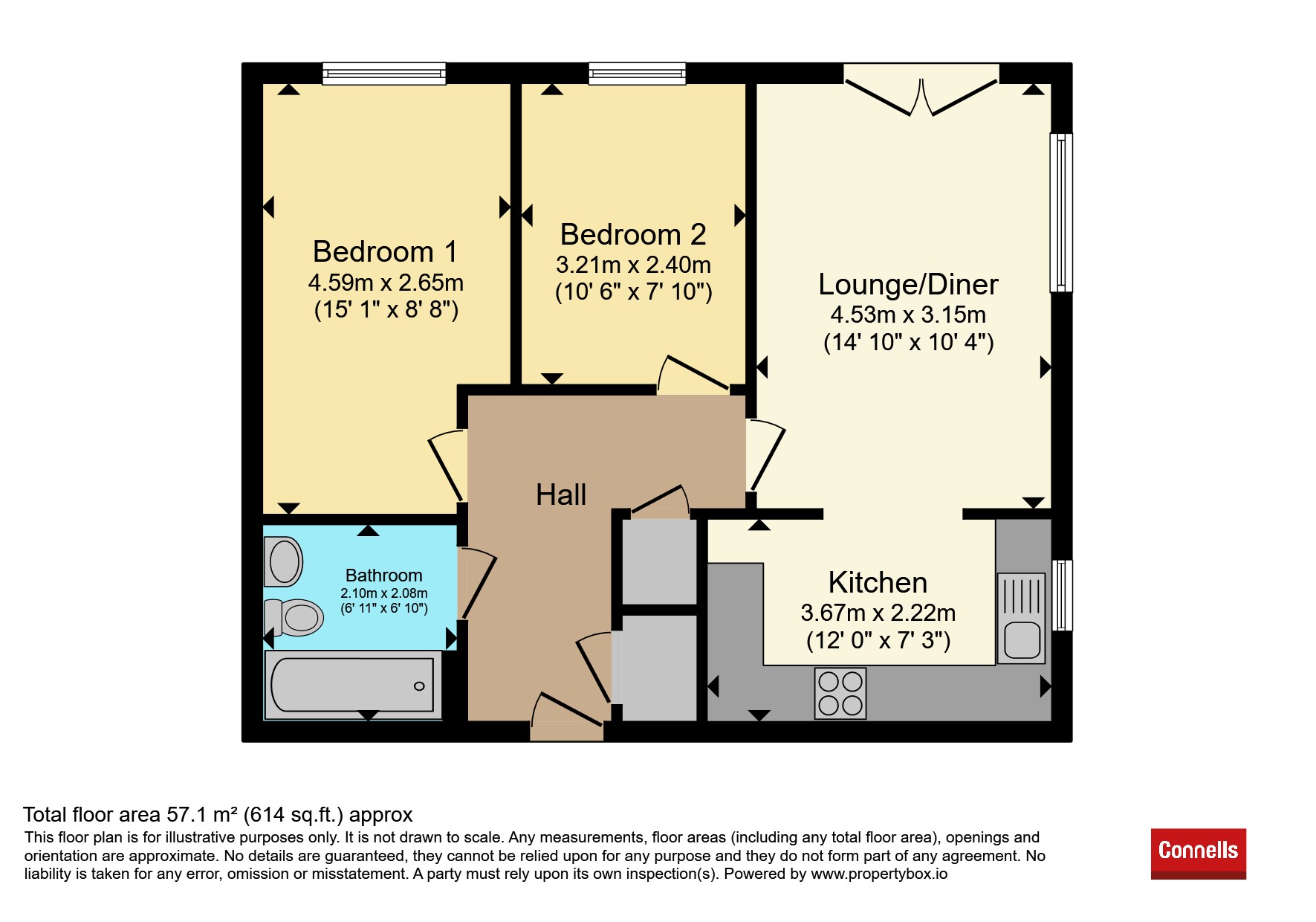 3, Yannons Road, Paignton floorplan
