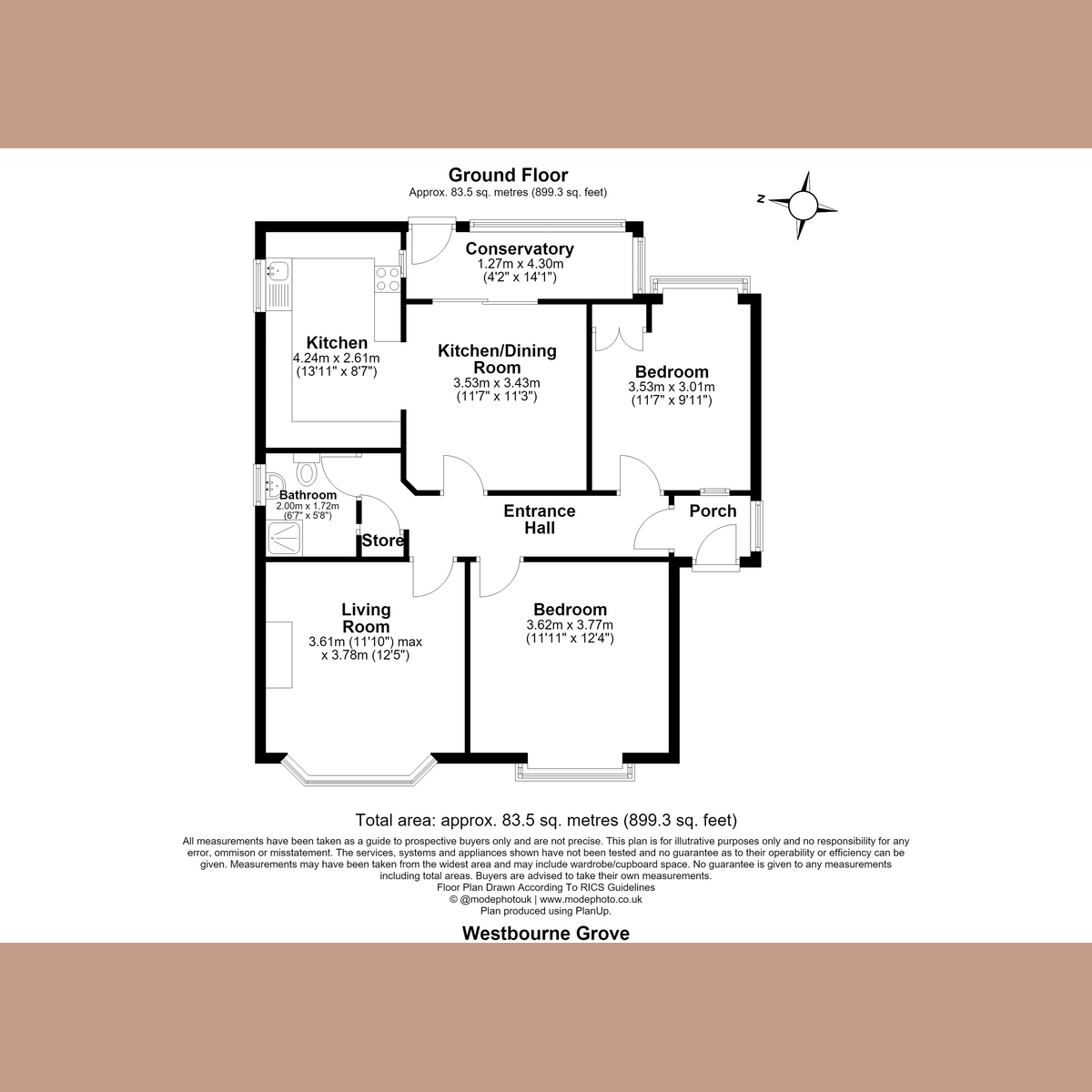 122, Westbourne Grove, Westcliff-on-Sea floorplan