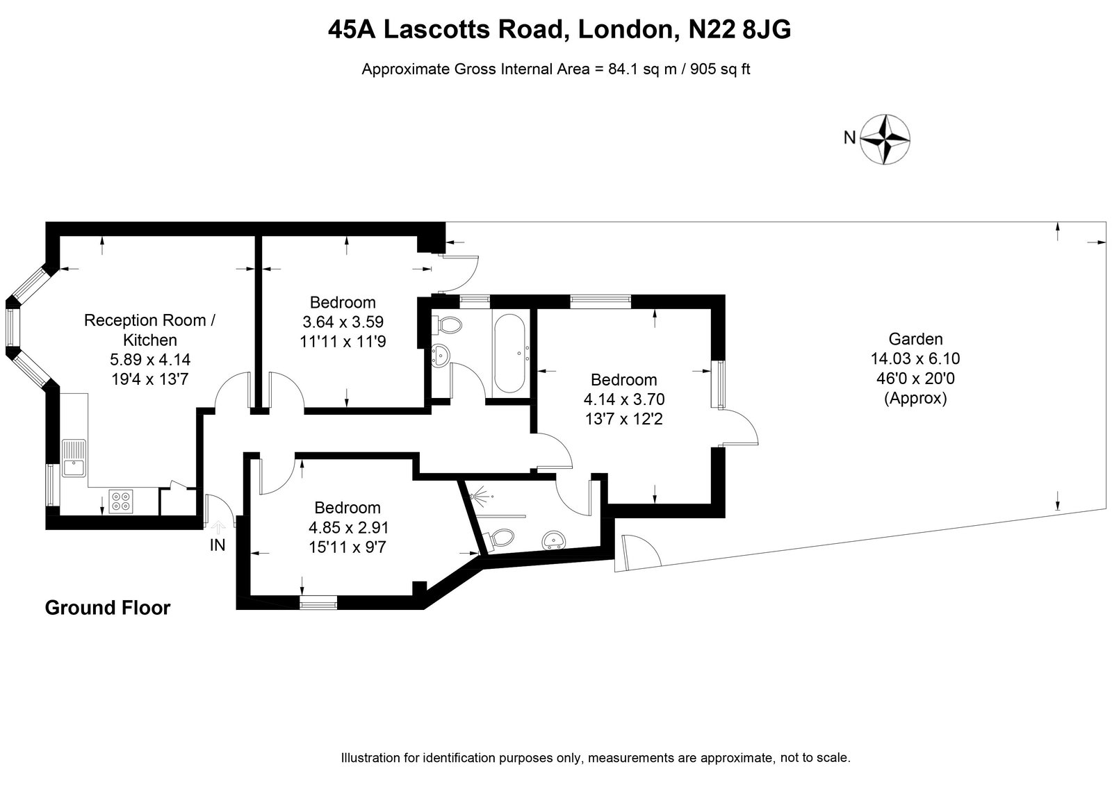 Lascotts Road, London floorplan