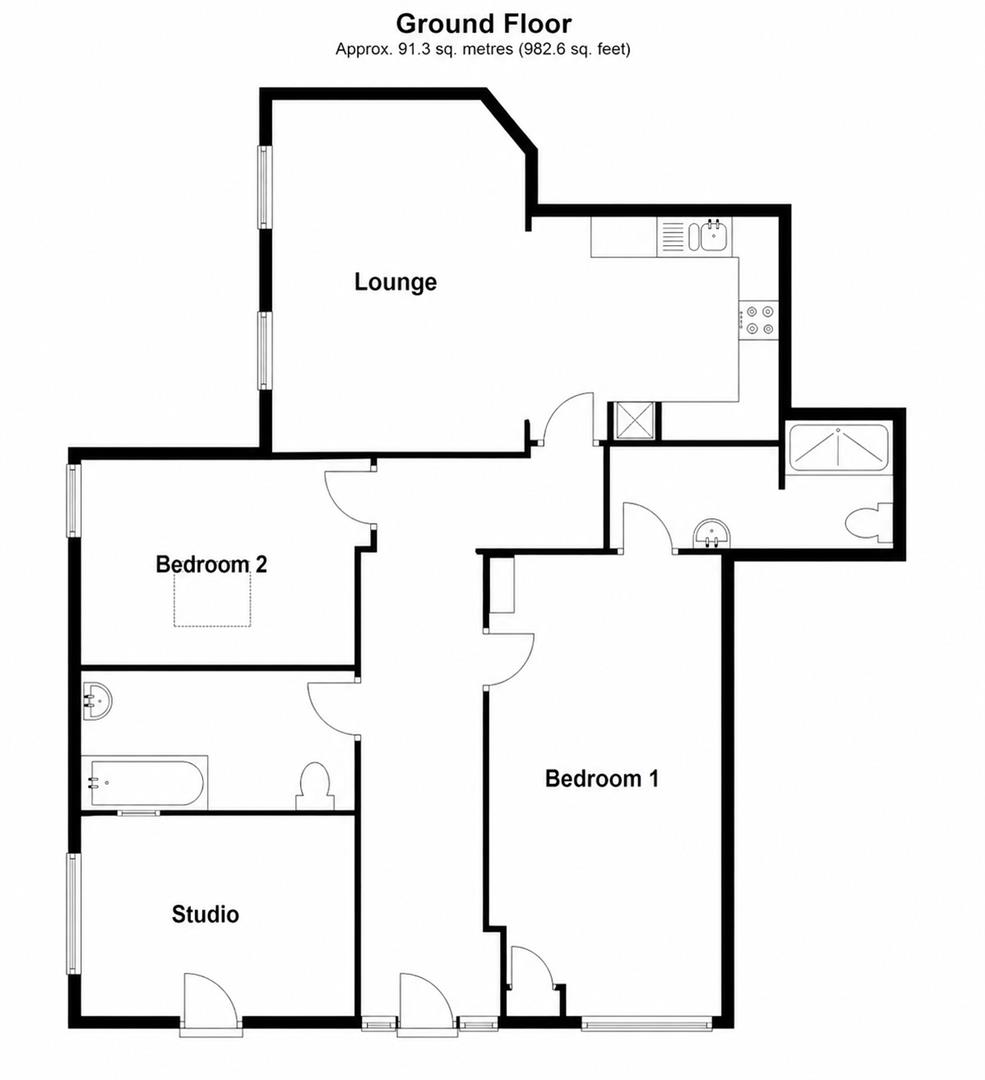 Flat 6, St. Marys Court, Station Road, Herne Bay floorplan