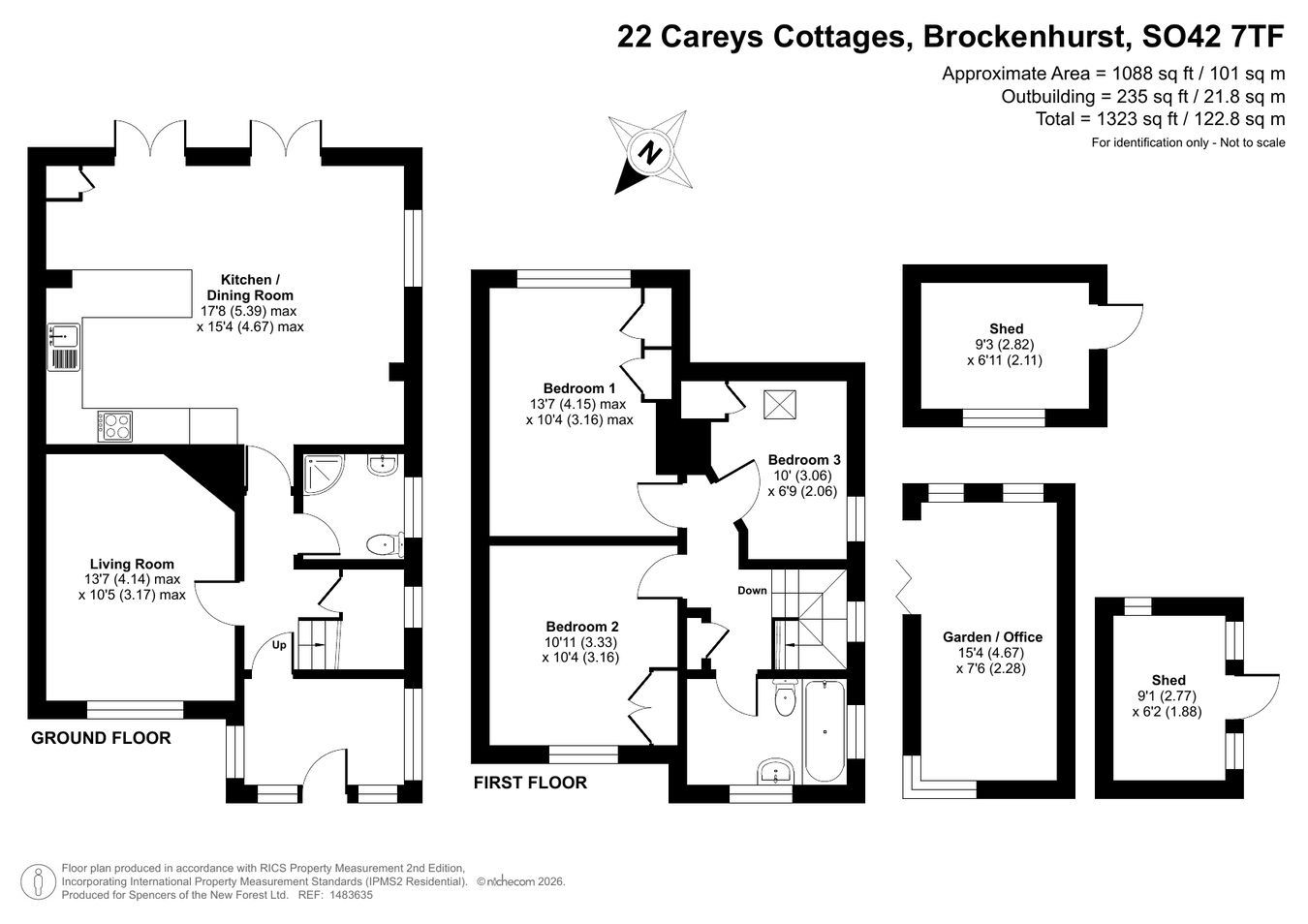 22 Careys Cottages, Brockenhurst floorplan