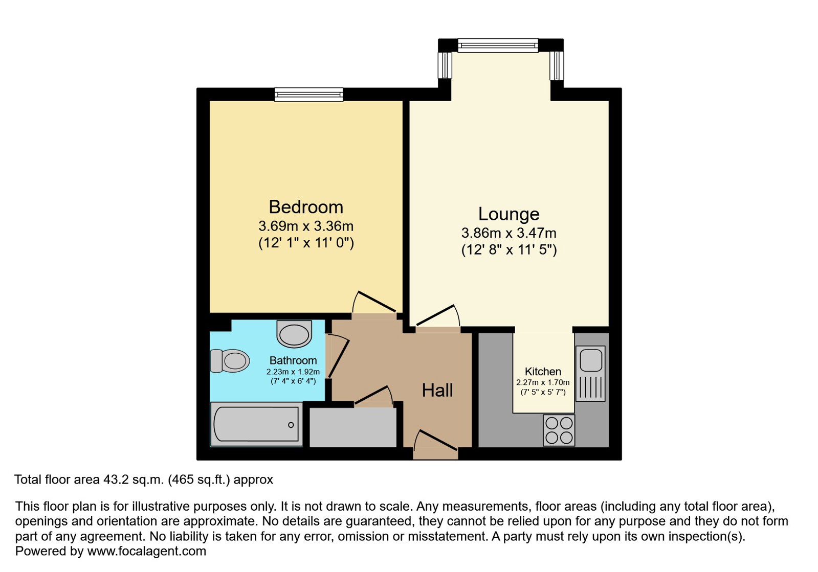 21, Francis Court, Guildford floorplan
