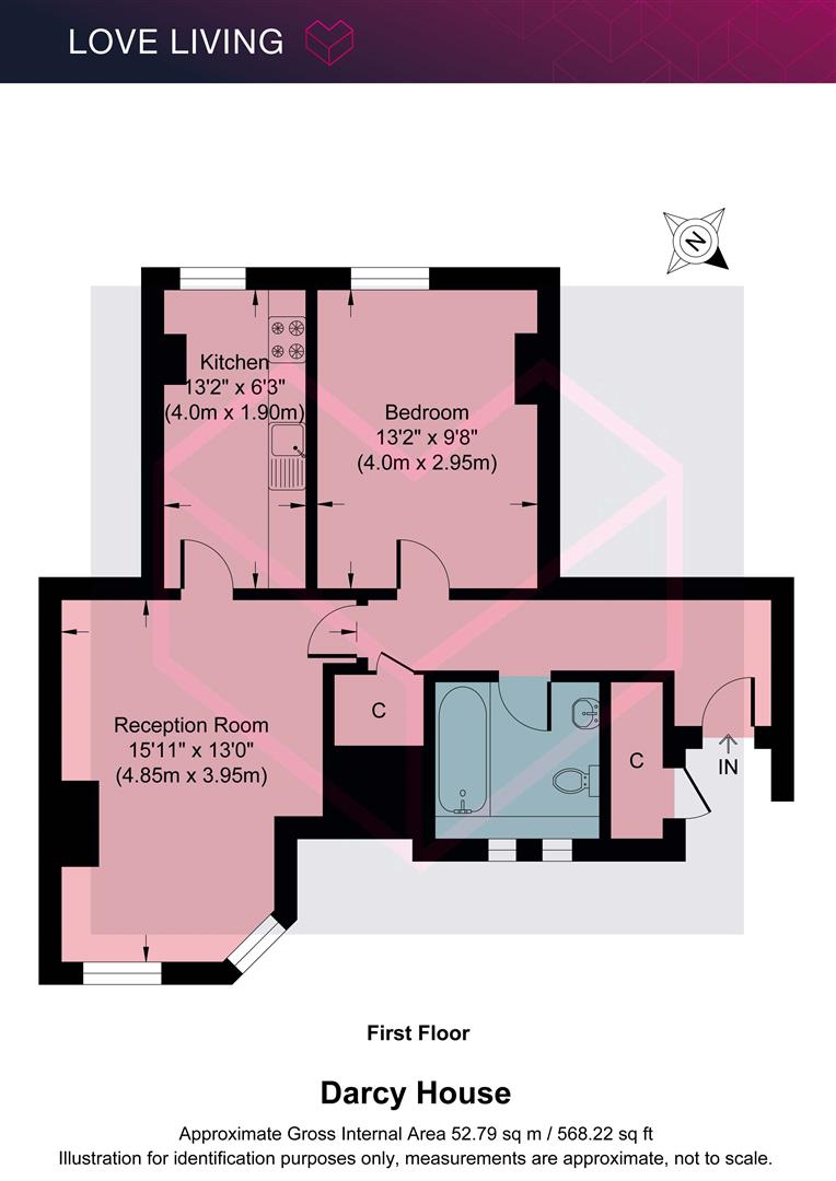 Flat 19, Darcy House, London Fields East Side, London floorplan