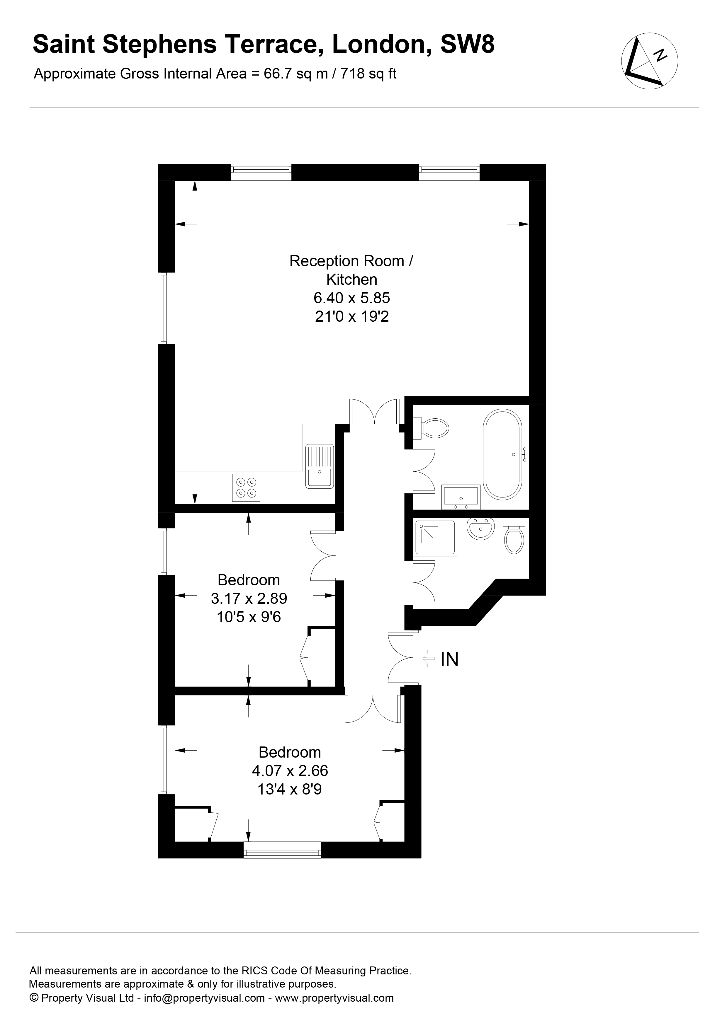 St. Stephens Terrace, London floorplan