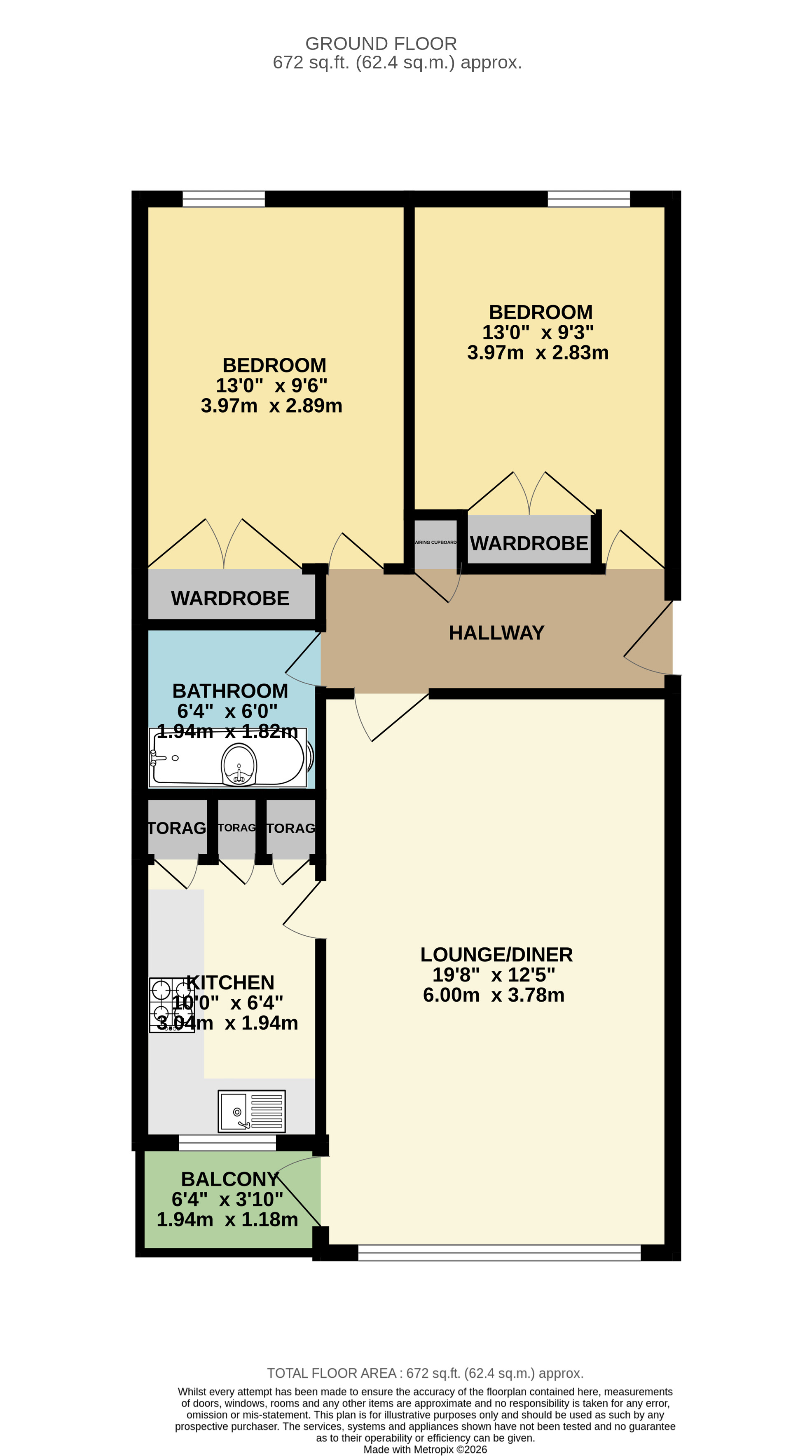 Flat 4,, Falcon Court, Bristol floorplan