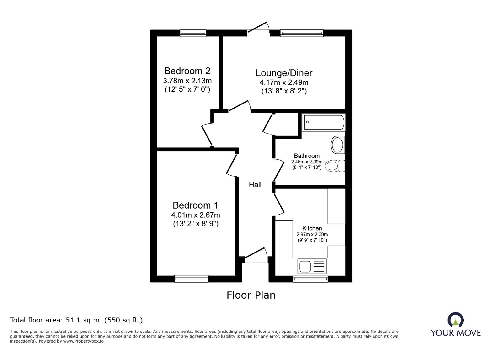4, Cart Gate, Telford floorplan