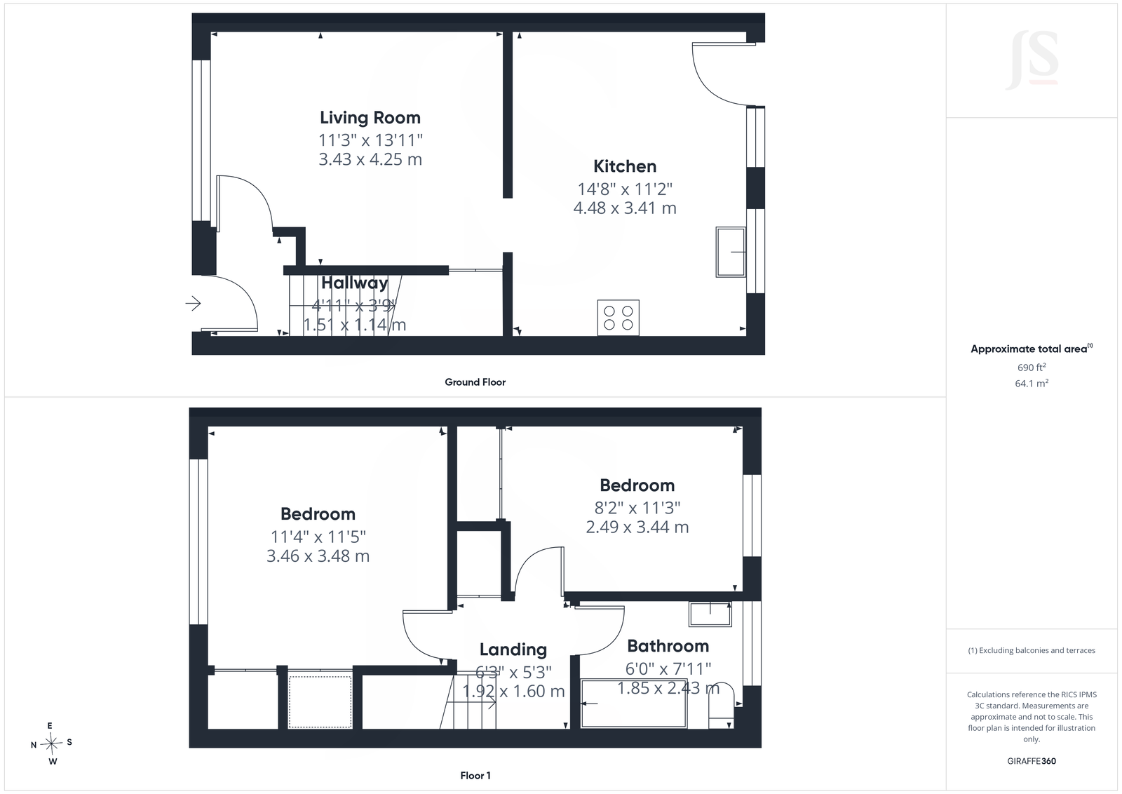Hayley Road, Lancing floorplan