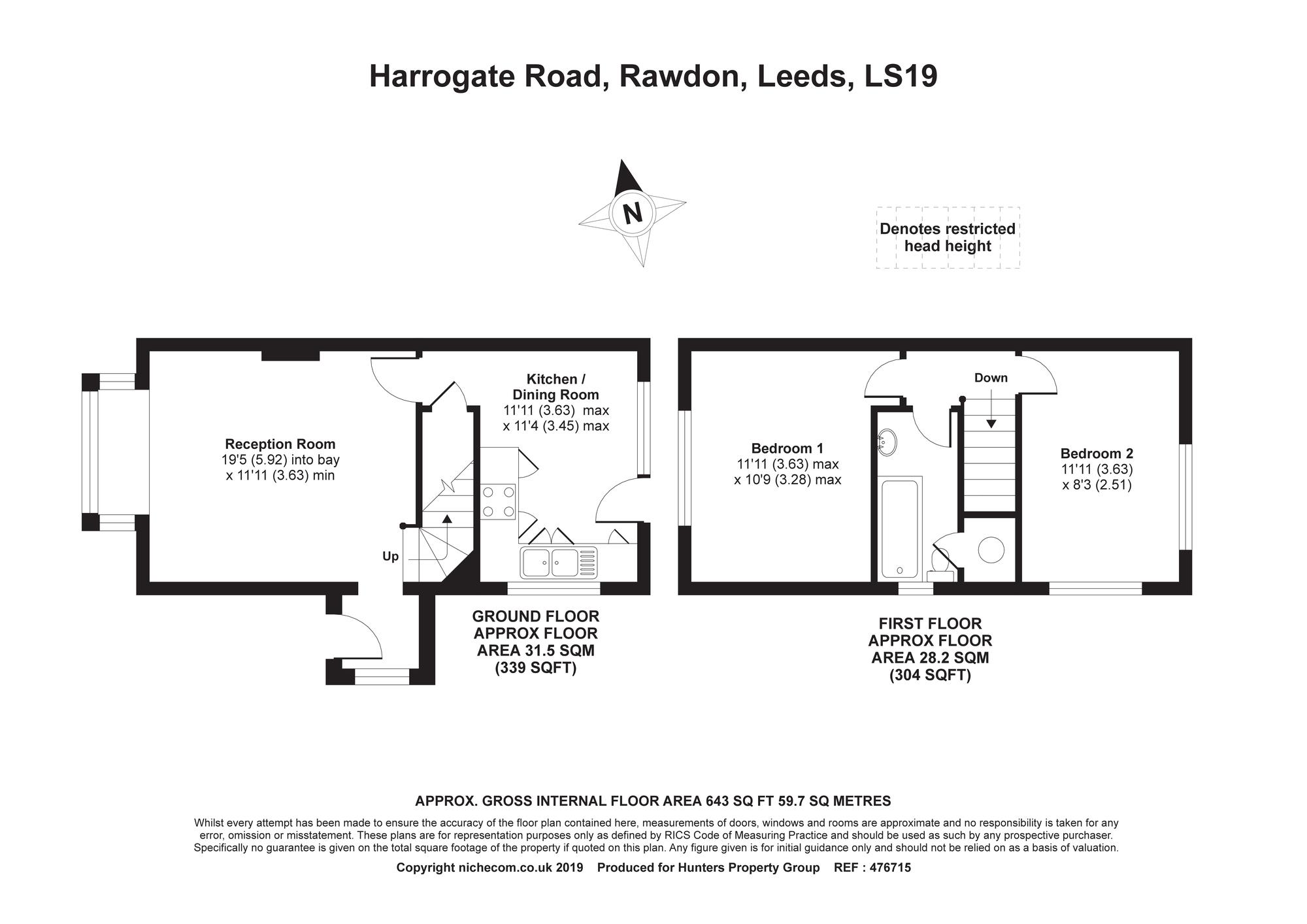 2 Bedrooms End terrace house for sale in Harrogate Road, Rawdon, Leeds LS19