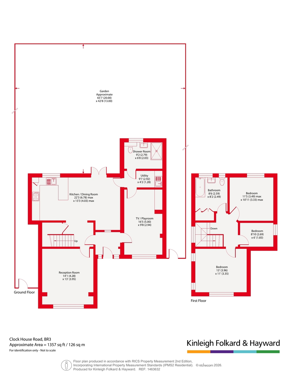 116, Clock House Road, London floorplan