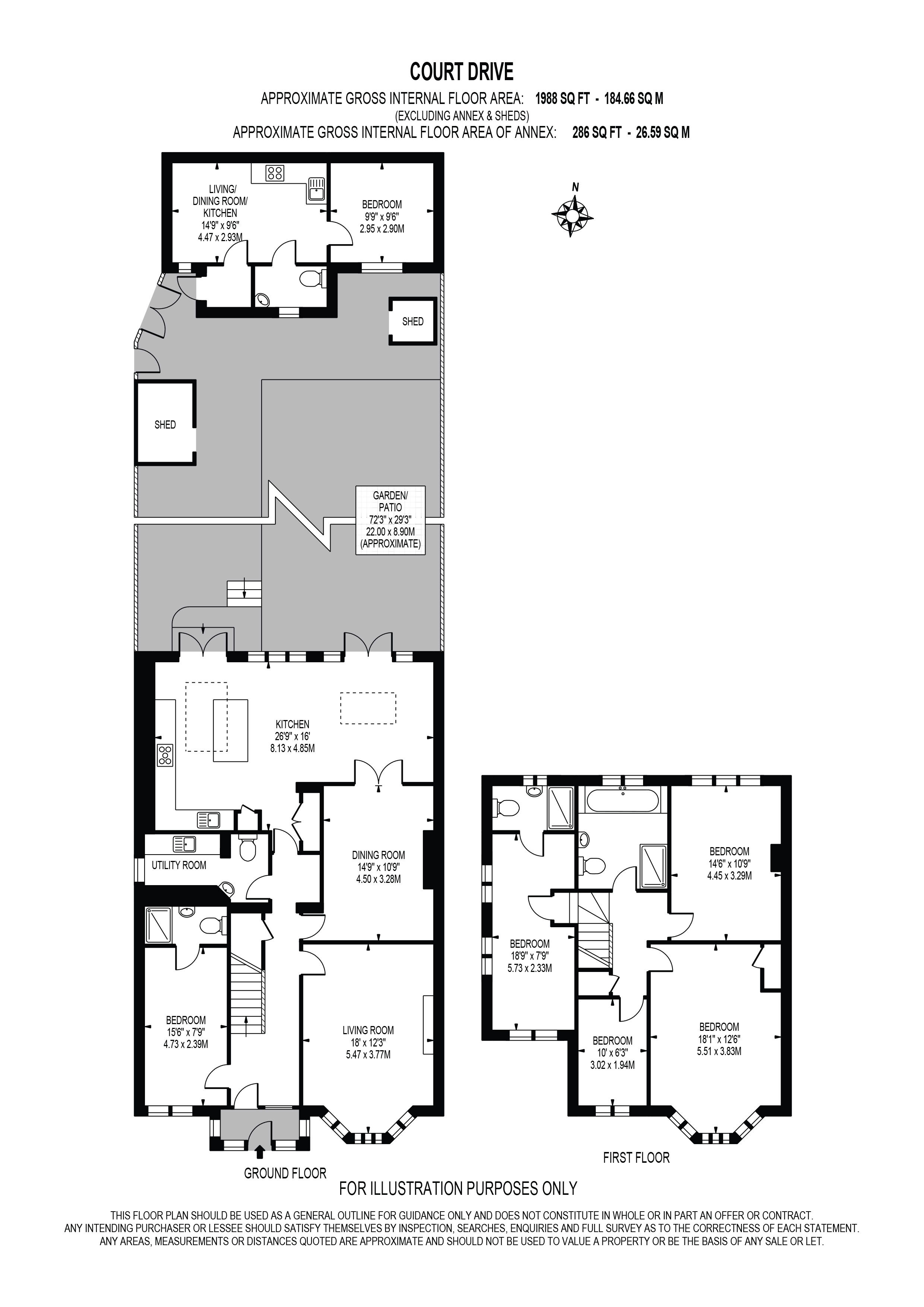 28, Court Drive, Surrey floorplan