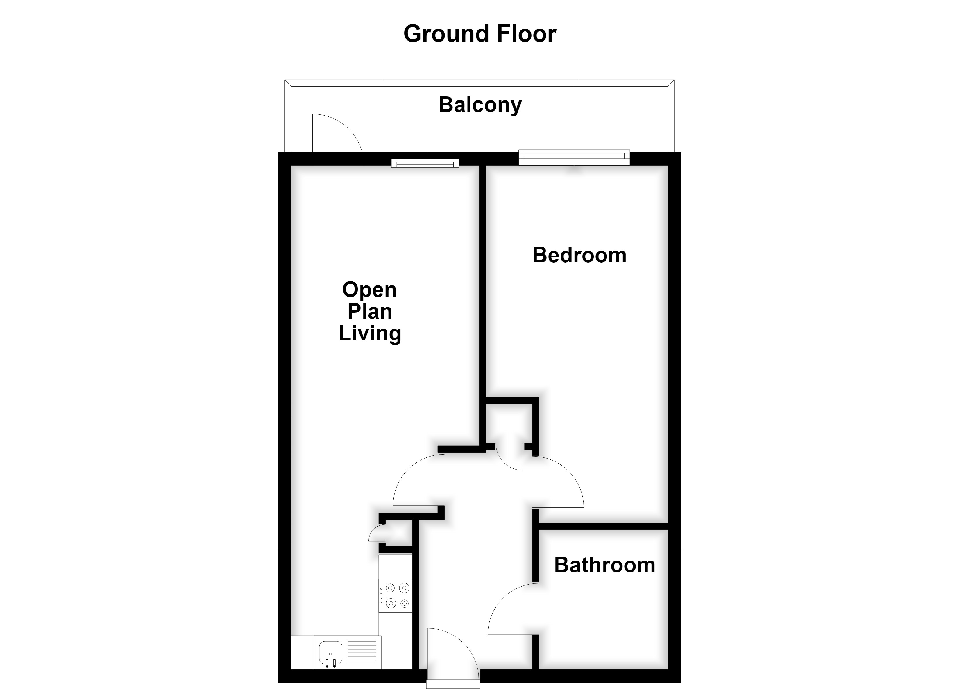 Flat G03, Werner Court Cottage, 2, Aqua Vista Square, London floorplan