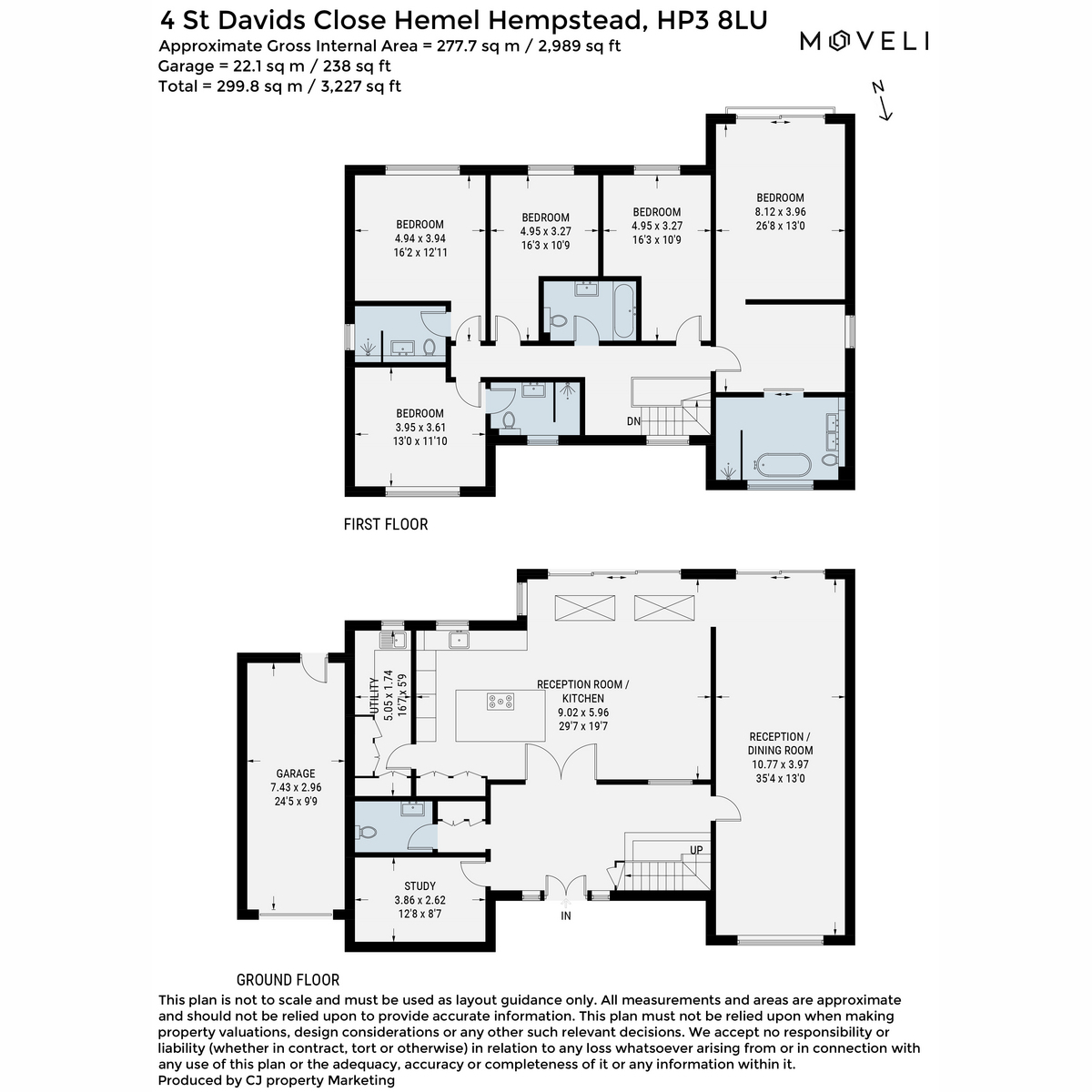 4, St. Davids Close, Hemel Hempstead floorplan