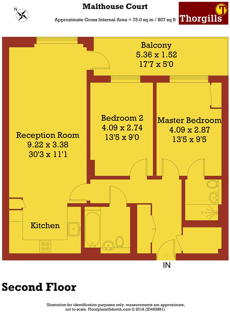 2 Bedrooms Flat for sale in Malthouse Court, High Street, Brentford TW8