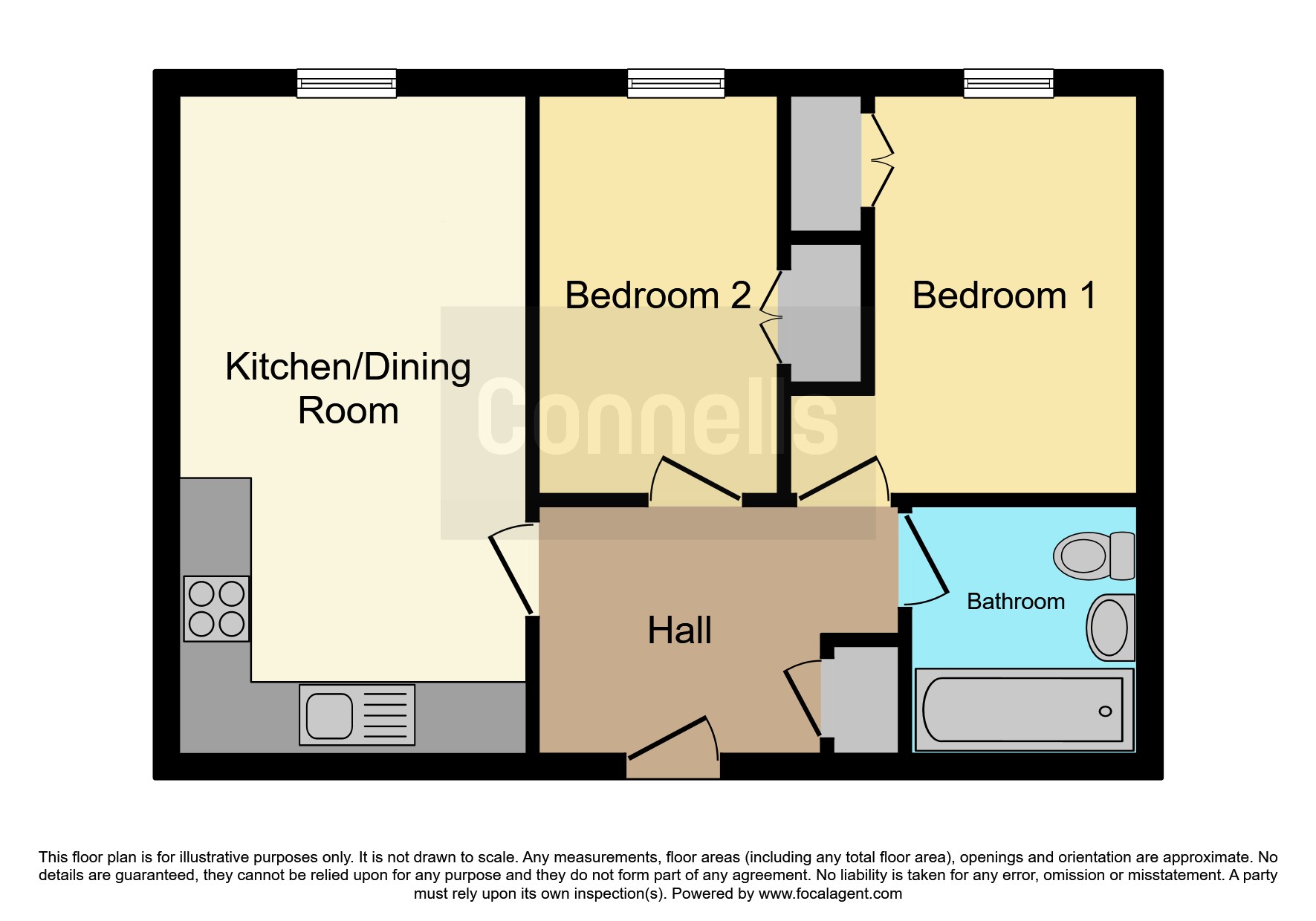 Flat 12, Buckingham floorplan