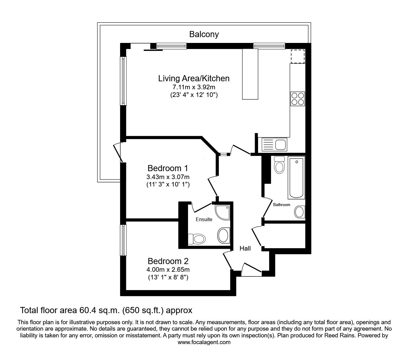 Flat 21, 21, Naples Street, Manchester floorplan
