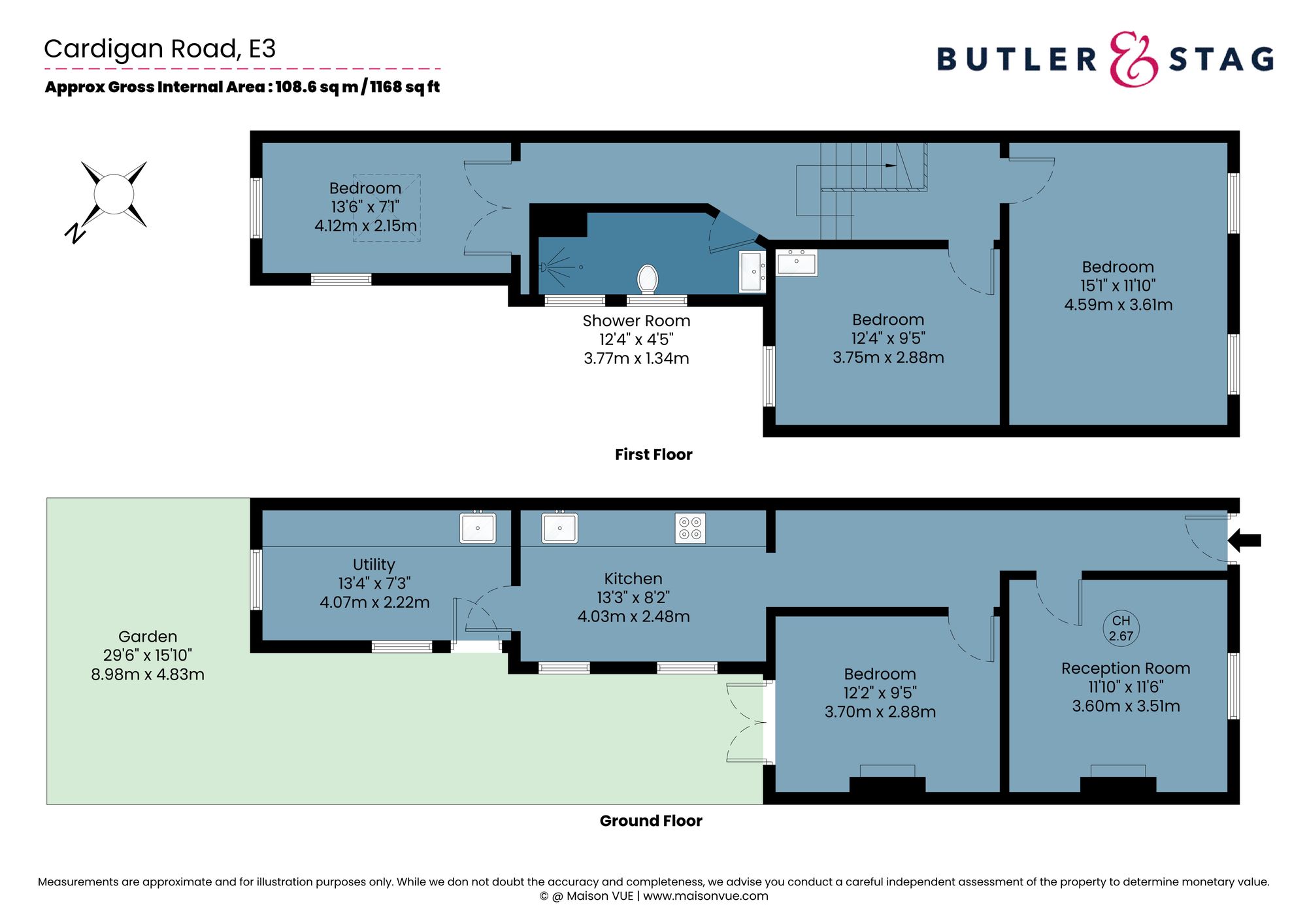 30 Cardigan Road, London floorplan