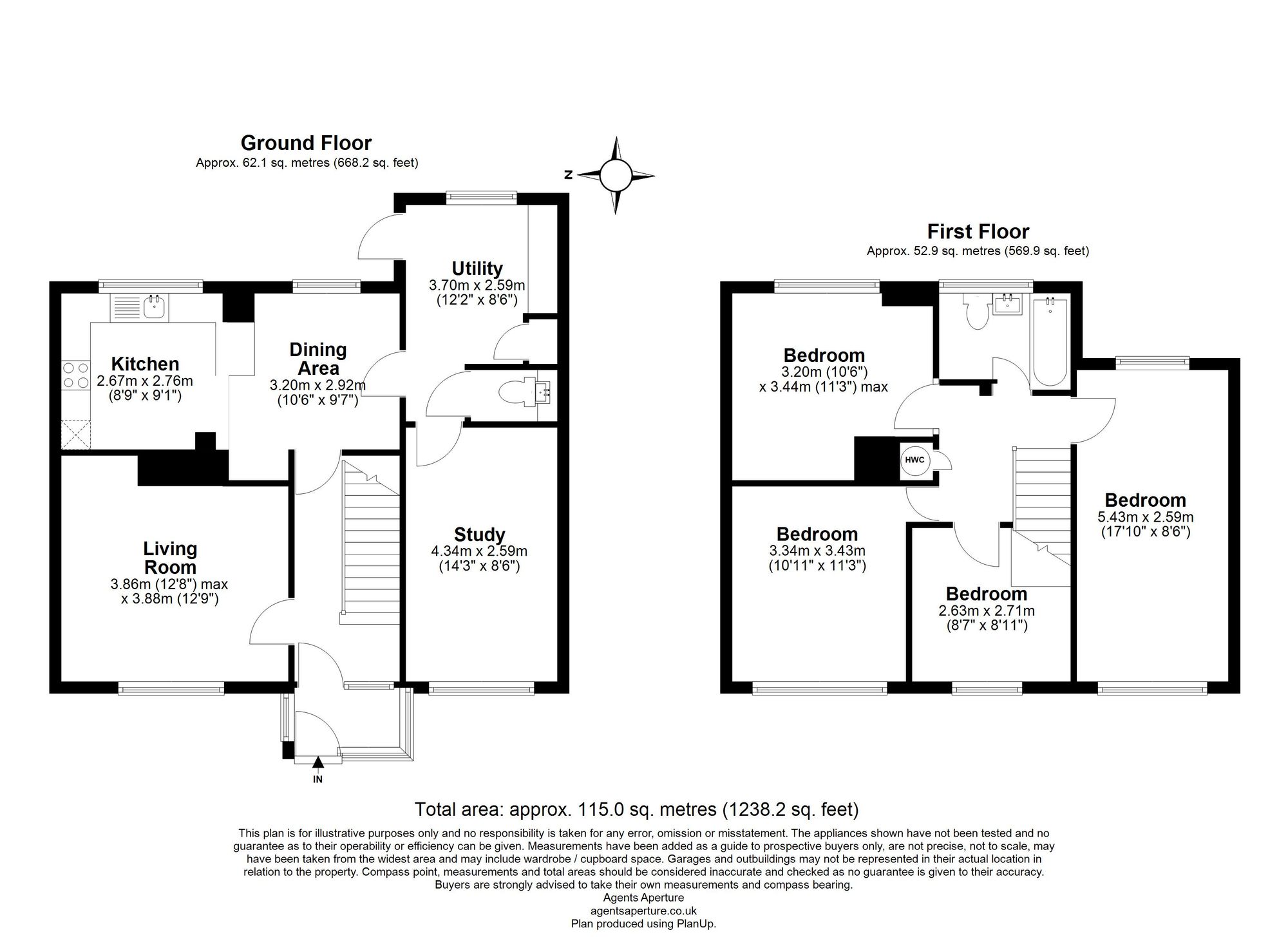 87 Bicknor Road, Maidstone floorplan