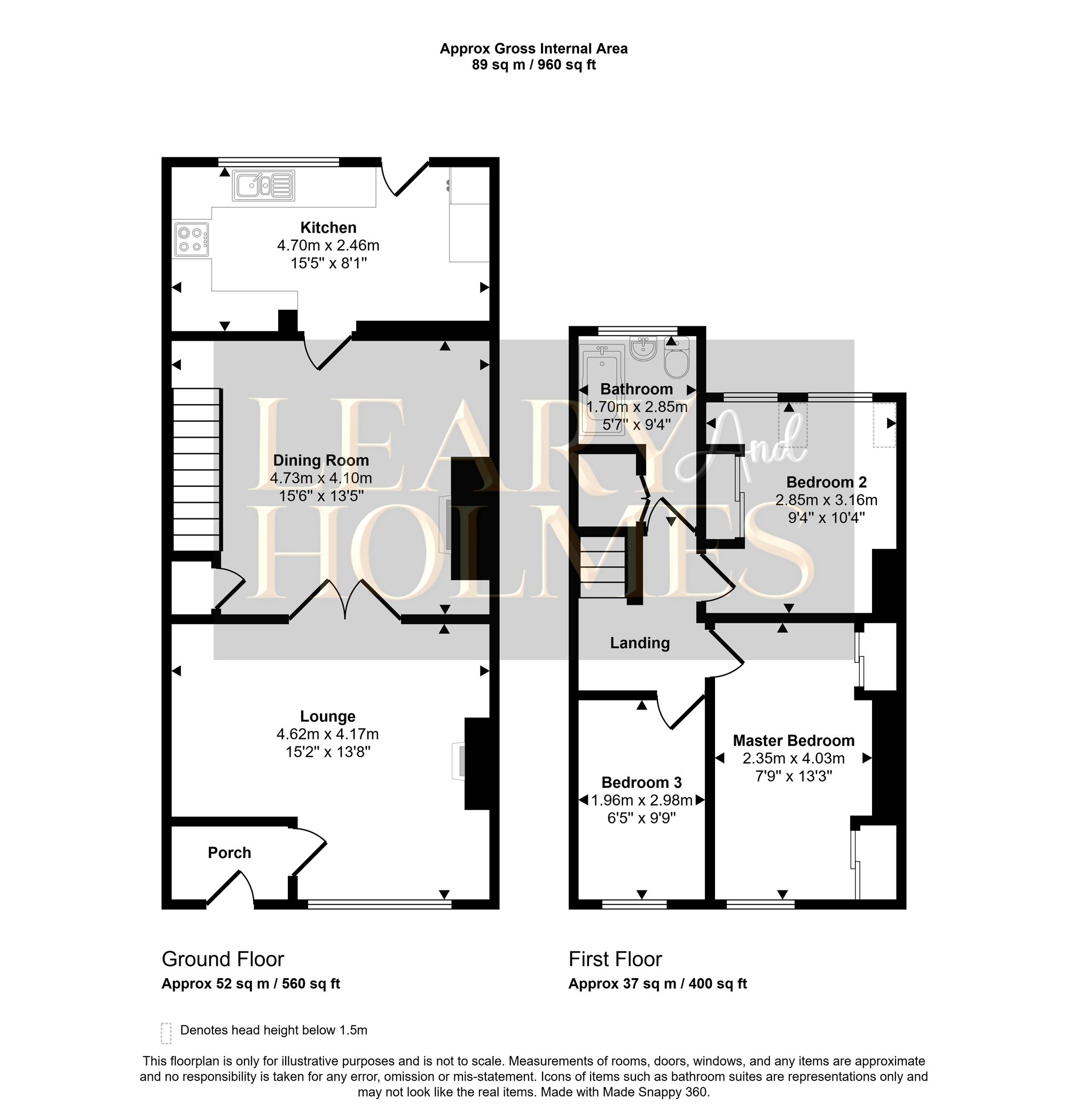 12 Fenwick Street, Boldon Colliery floorplan