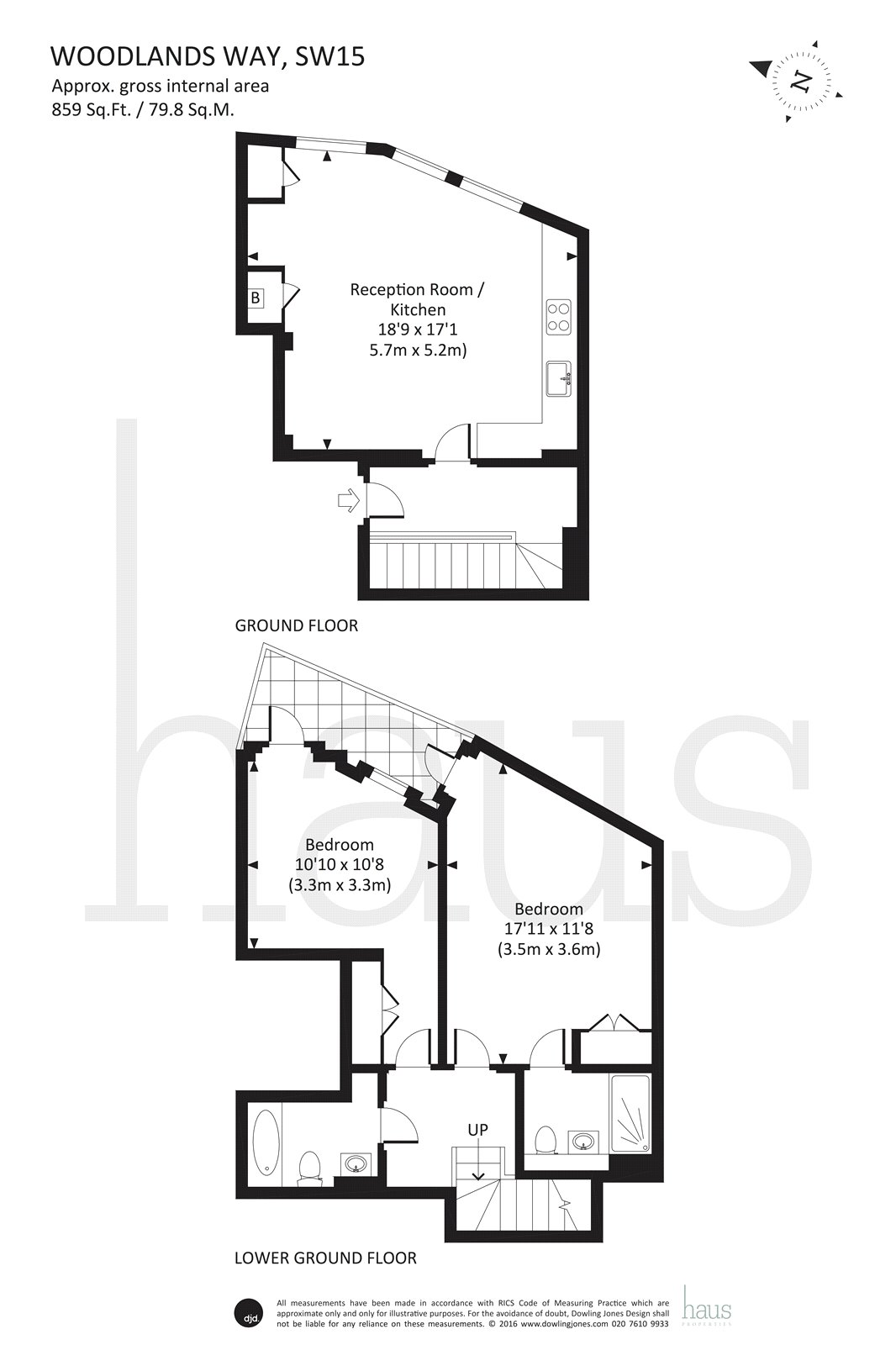 2 Bedrooms Flat to rent in Baybridge House, Woodlands Way, Putney SW15