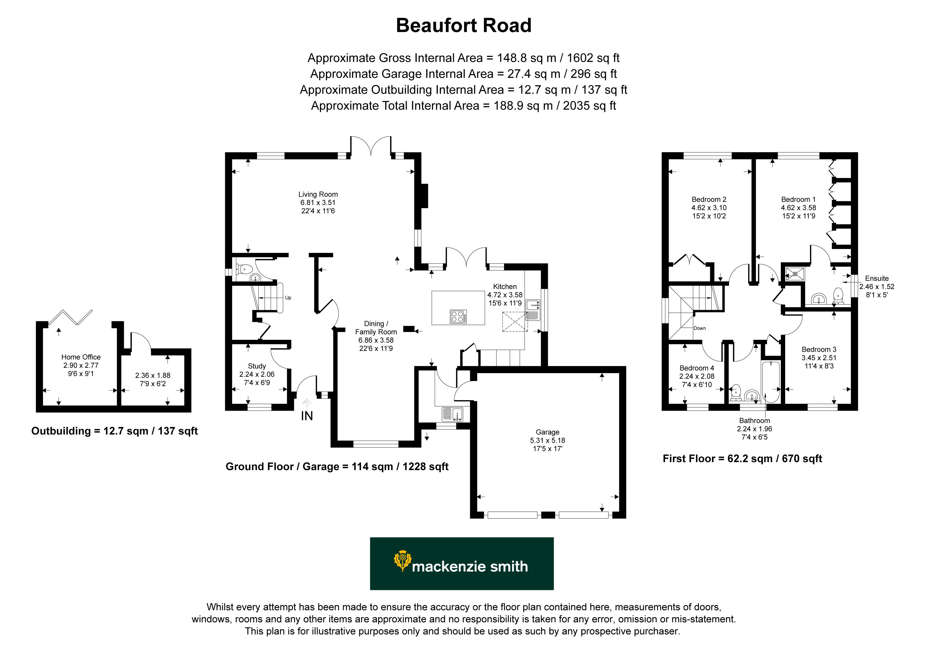 106, Beaufort Road, Fleet floorplan