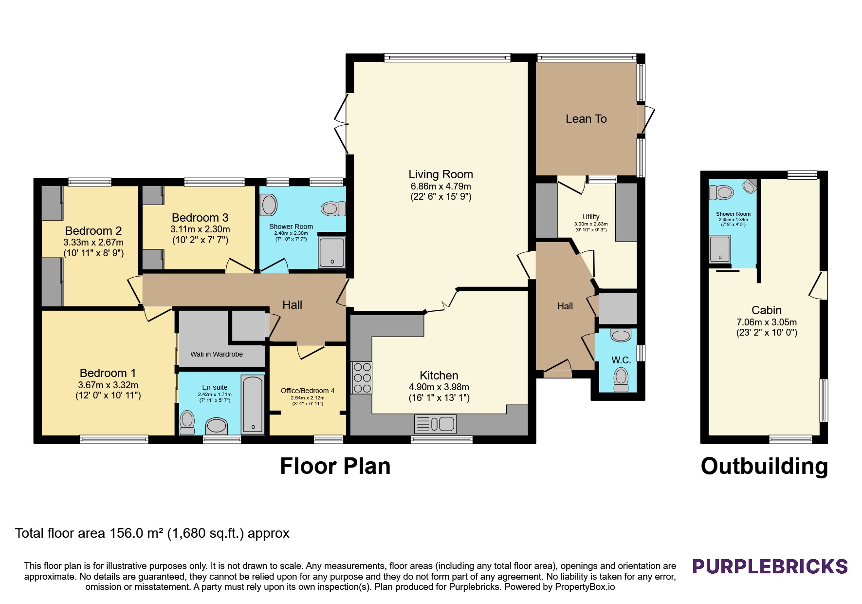Crud Yr Awel, Pennant, Llanon floorplan