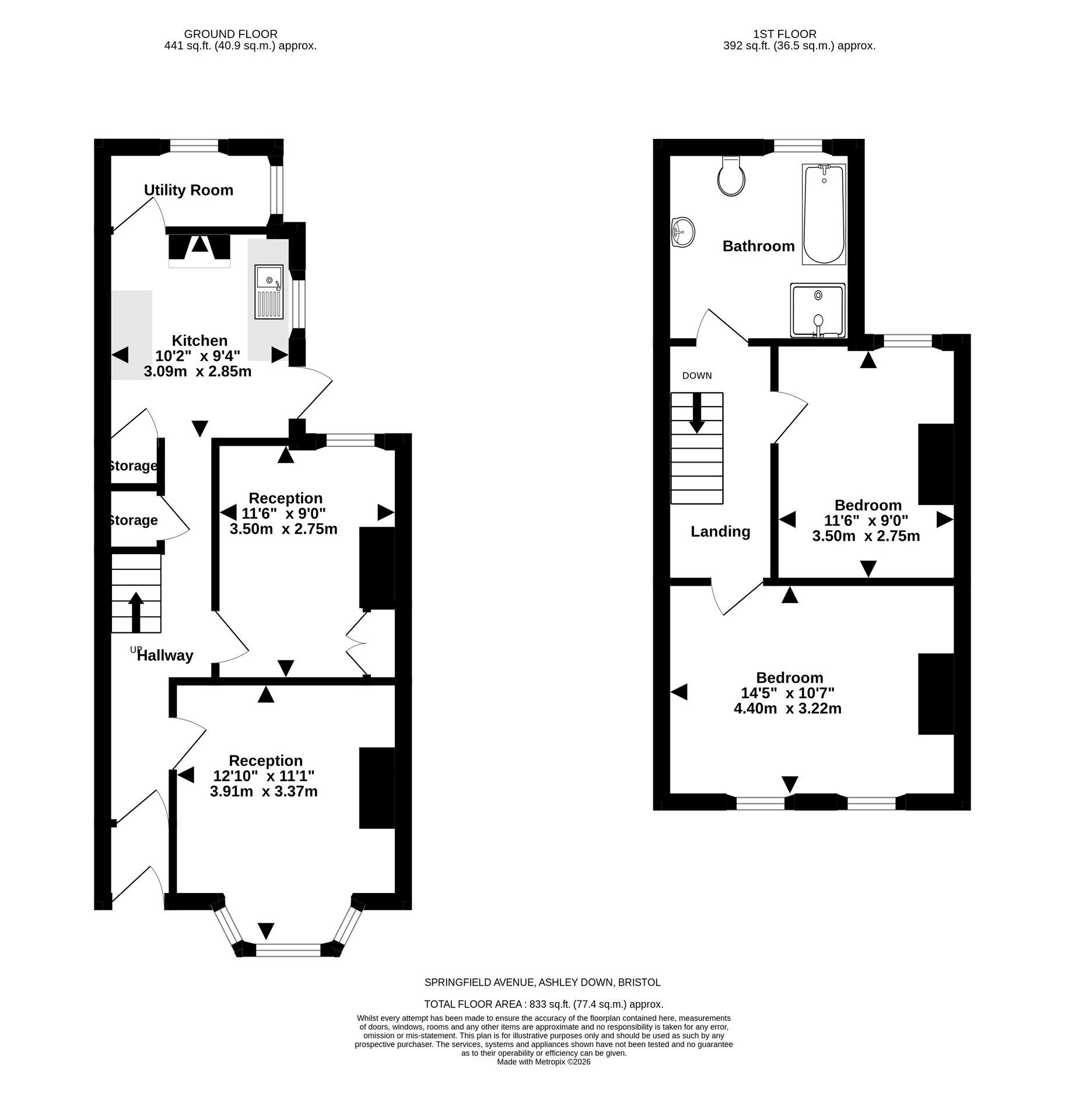 40 Springfield Avenue, Bristol floorplan