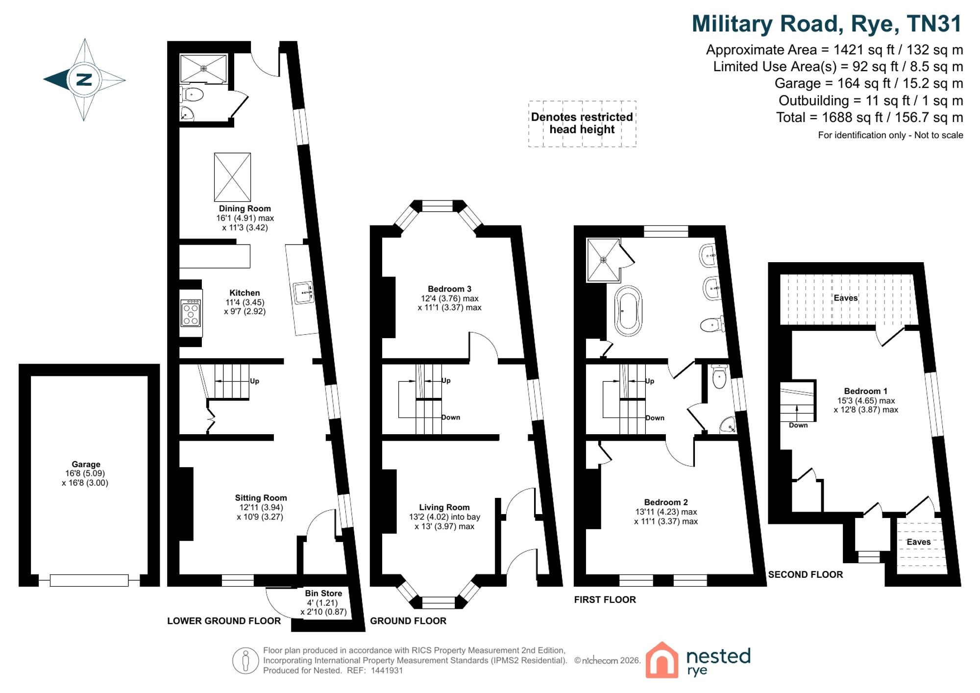 15 Military Road, Rye floorplan
