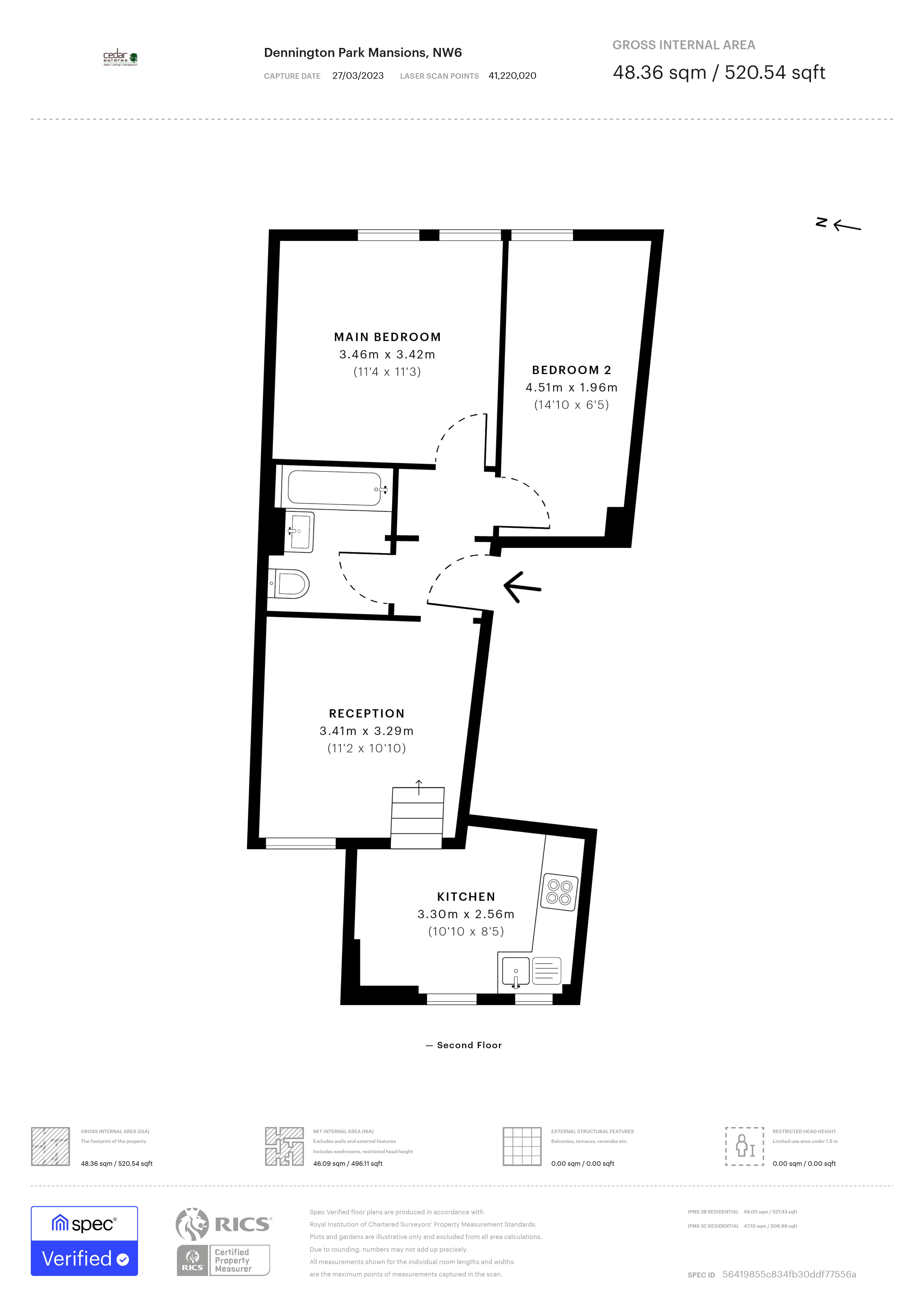 West End Lane, London NW6, 2 bedroom flat for sale 61770499