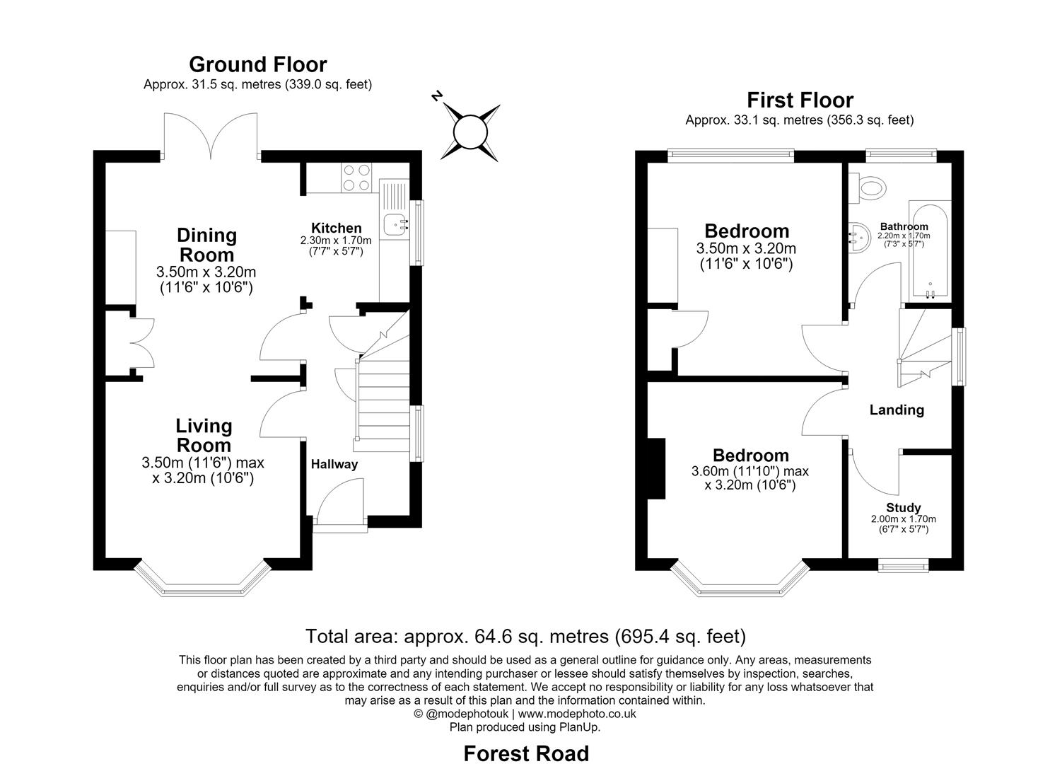 97, Forest Road, Loughton floorplan