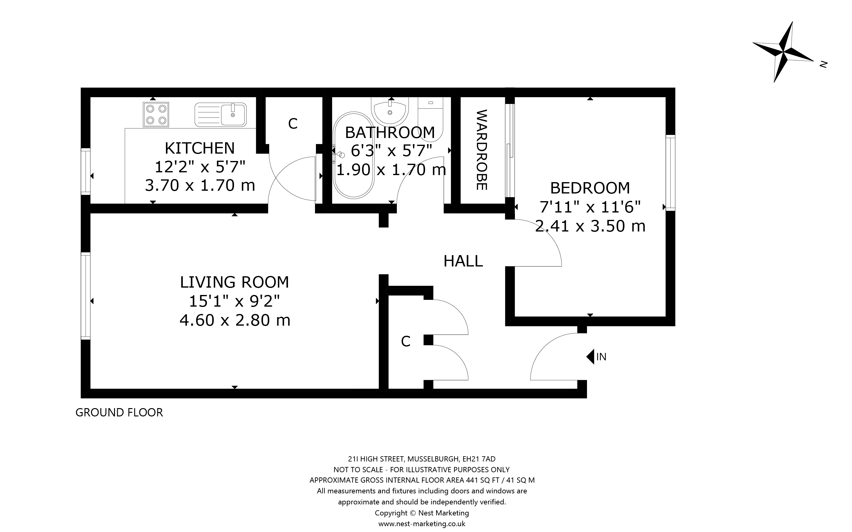 21i, High Street, Musselburgh floorplan