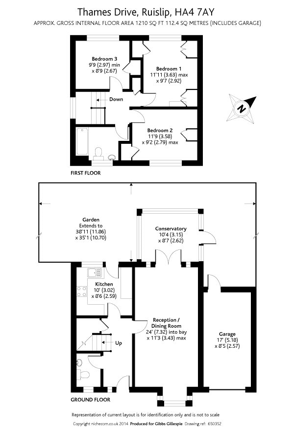 1, Thames Drive, Middlesex floorplan