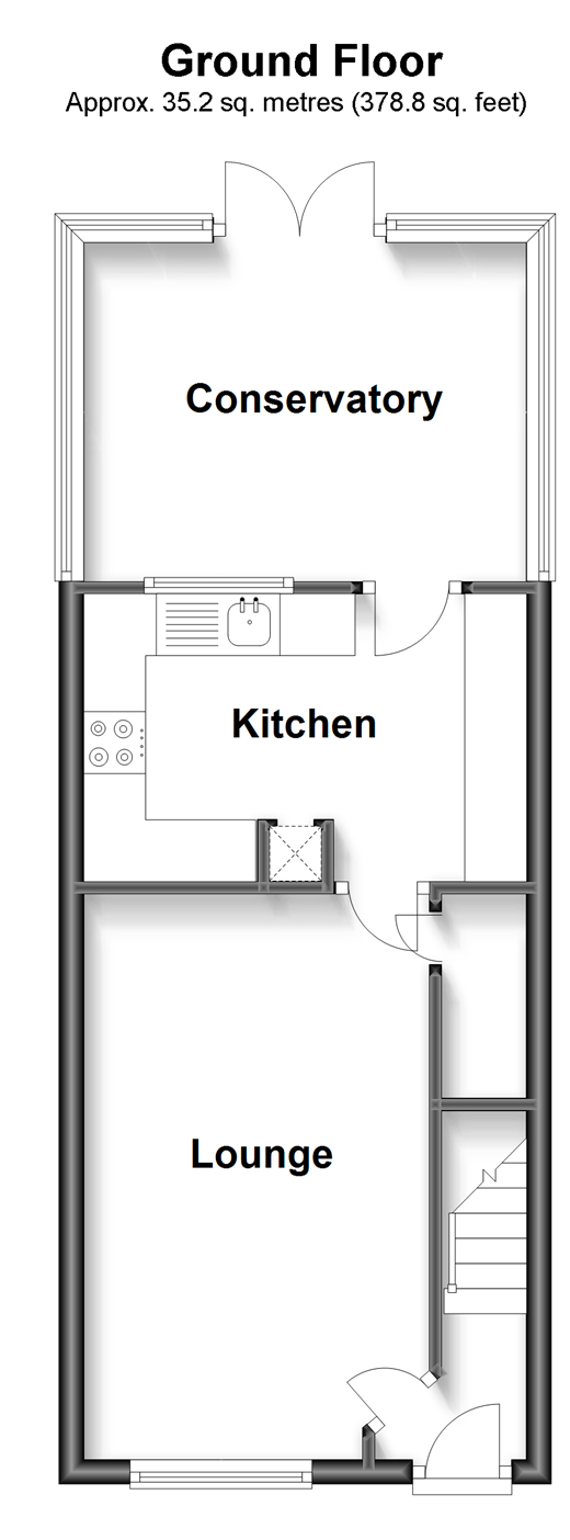 Edwards Way, Littlehampton, West Sussex BN17, 2 bedroom terraced house