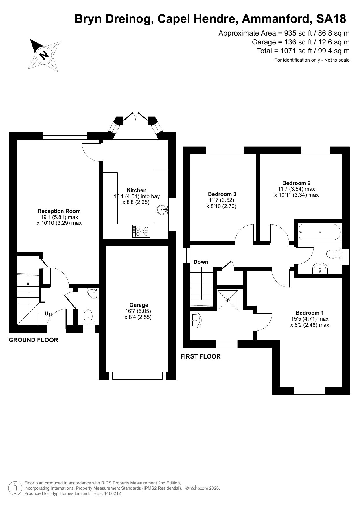31, Bryn Dreinog, Ammanford floorplan