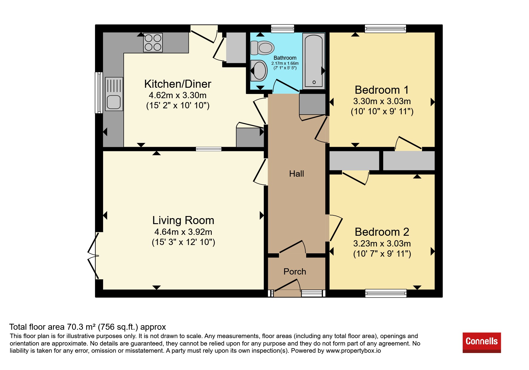 12, Woodlands Drive, Taunton floorplan