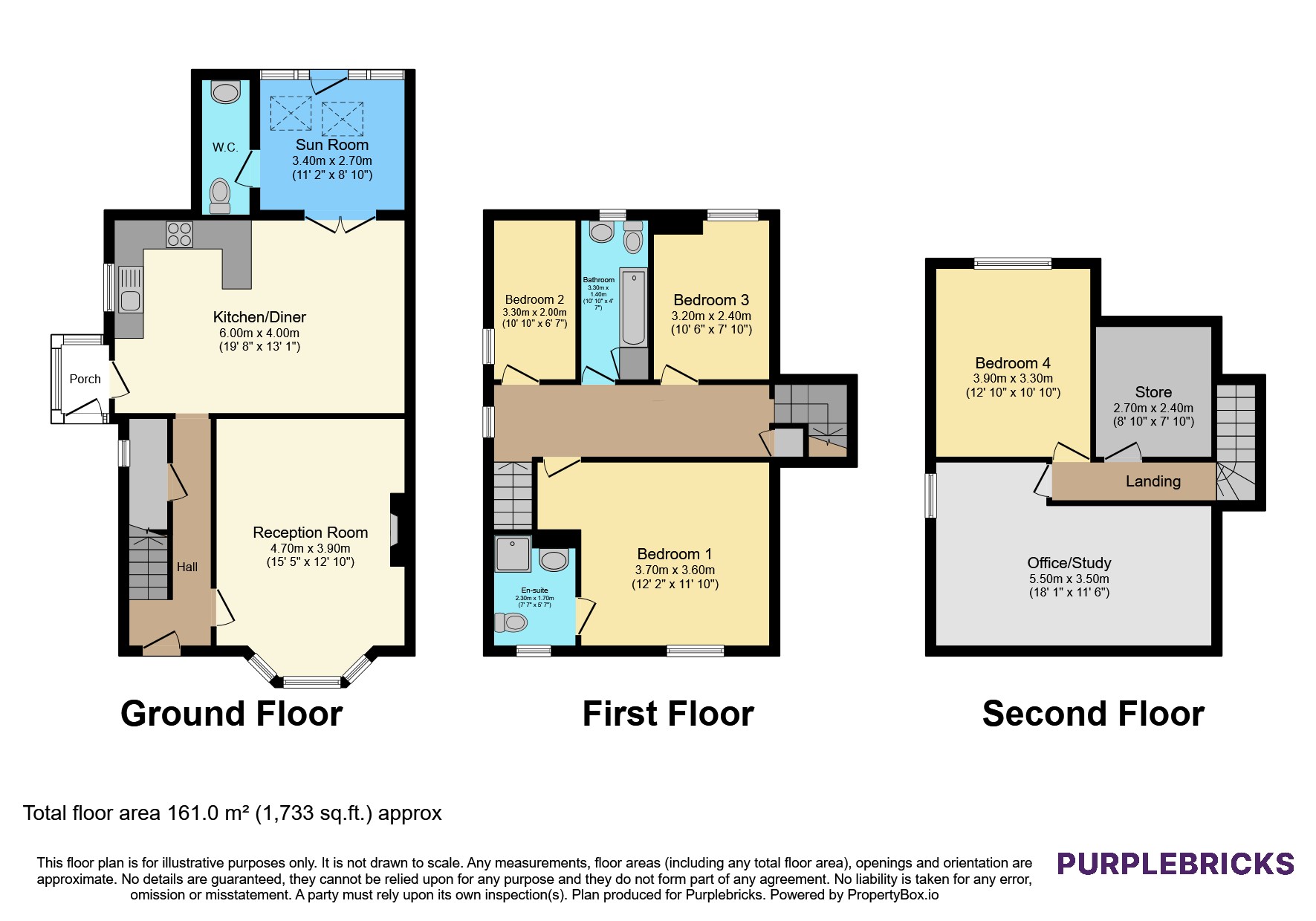 26, Cote Lane, Bradford floorplan