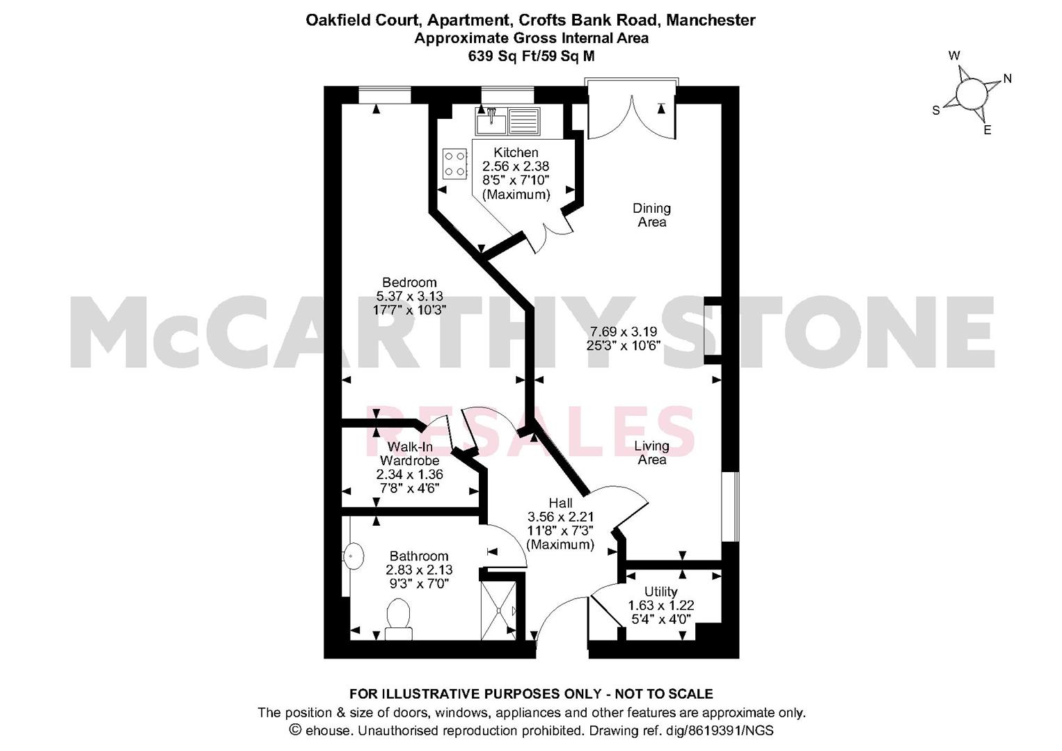 39 Oakfield Court, 44-48 Crofts Bank Road, Manchester floorplan