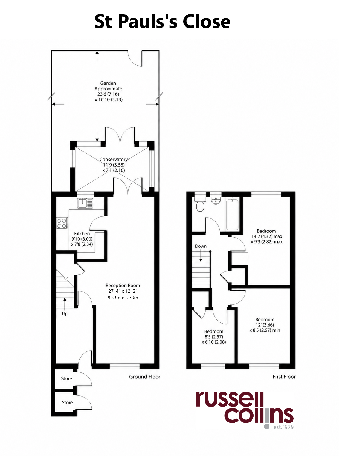 73, St. Pauls Close, London floorplan