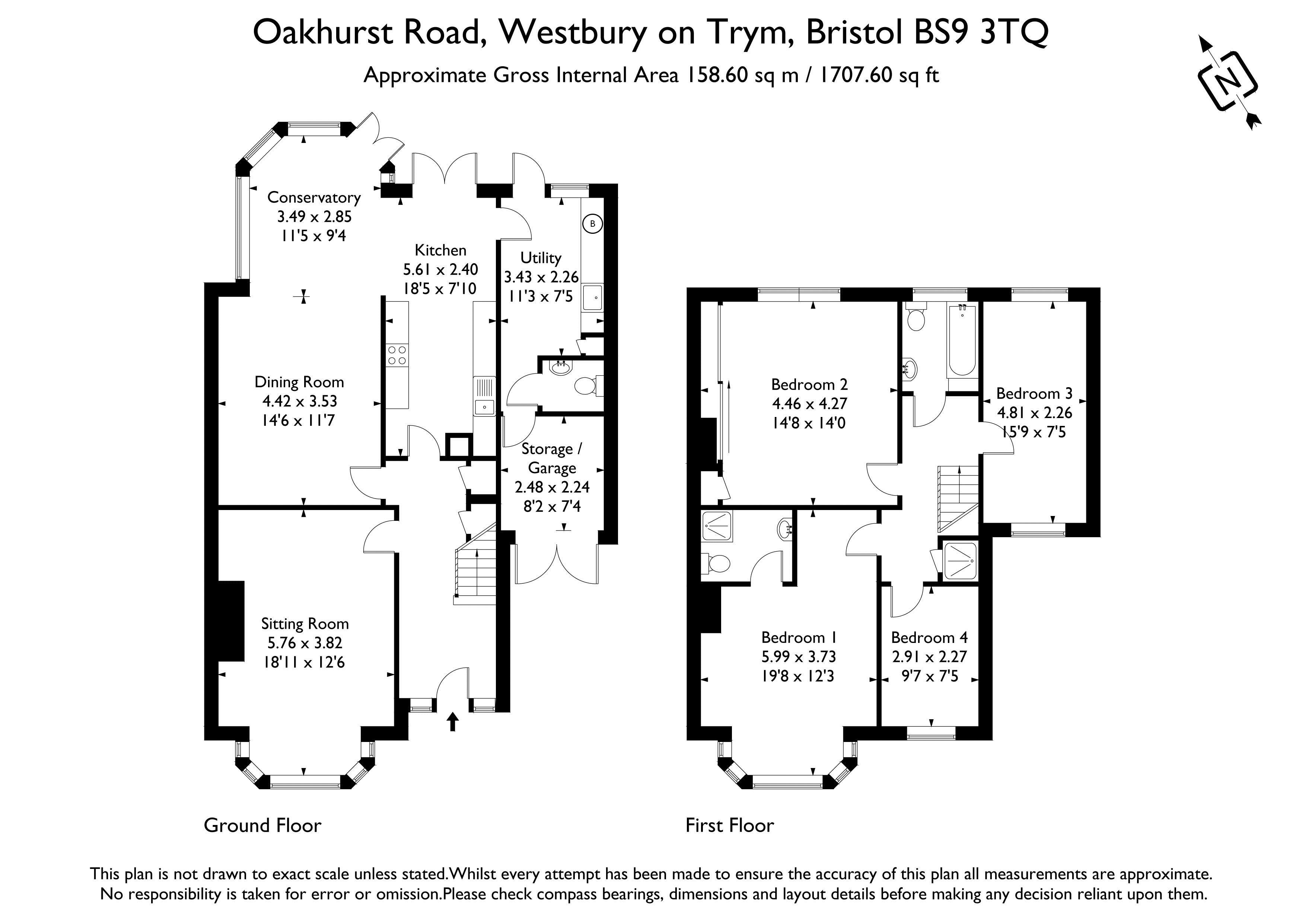 12, Oakhurst Road, Bristol floorplan