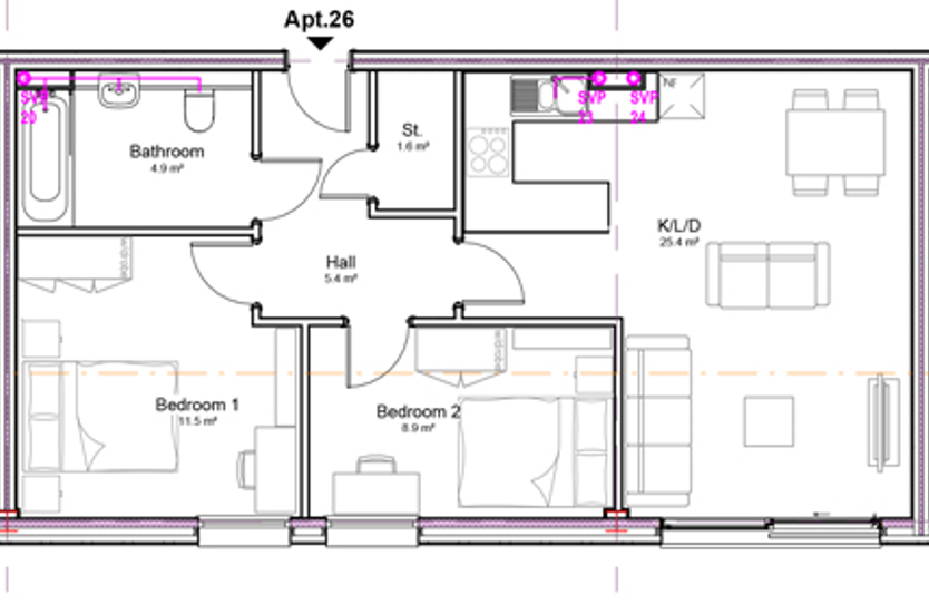 Unit 26 Willow Court,, Willow Court, Salford floorplan