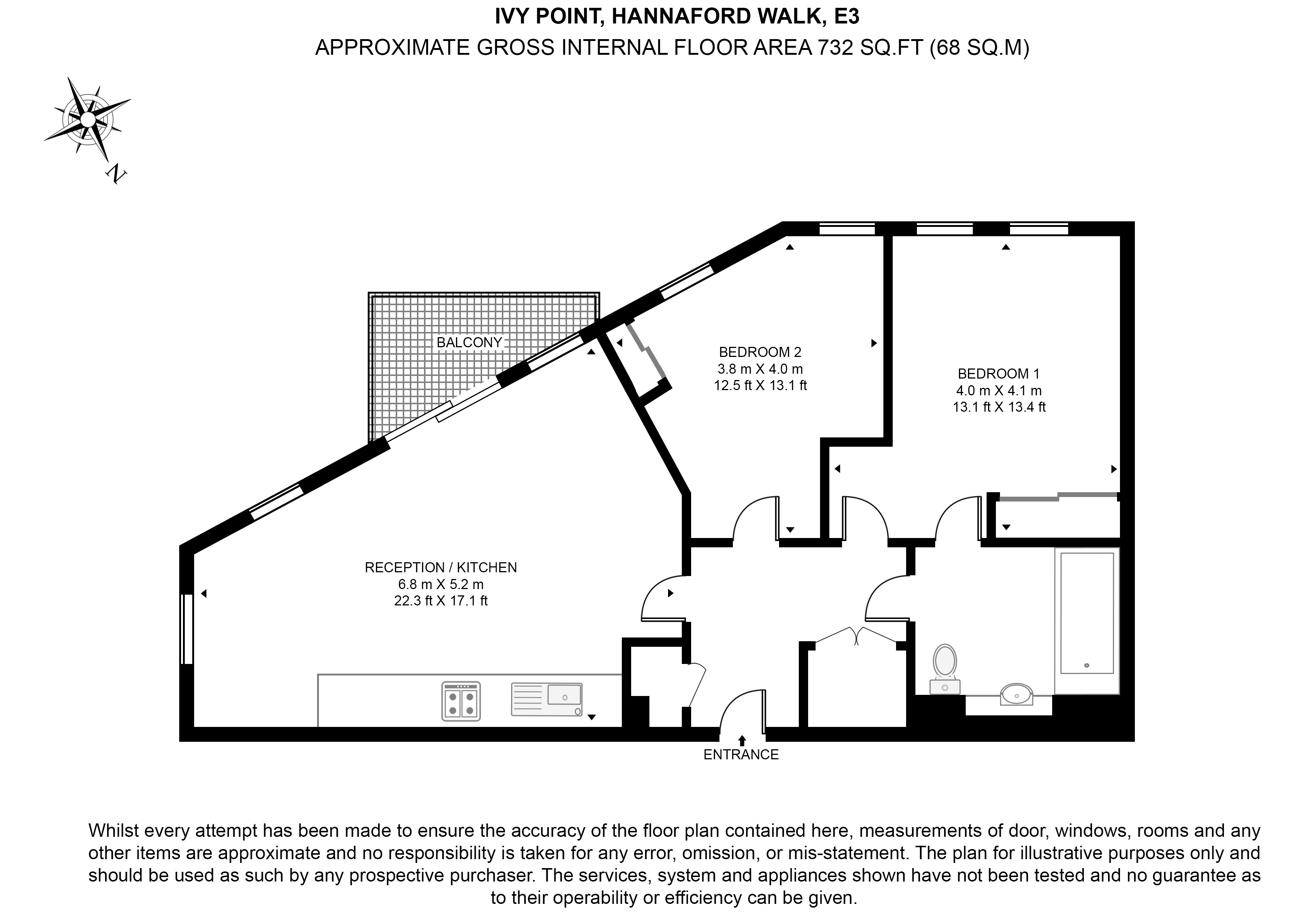 Ivy Point , Hannaford Walk, London floorplan