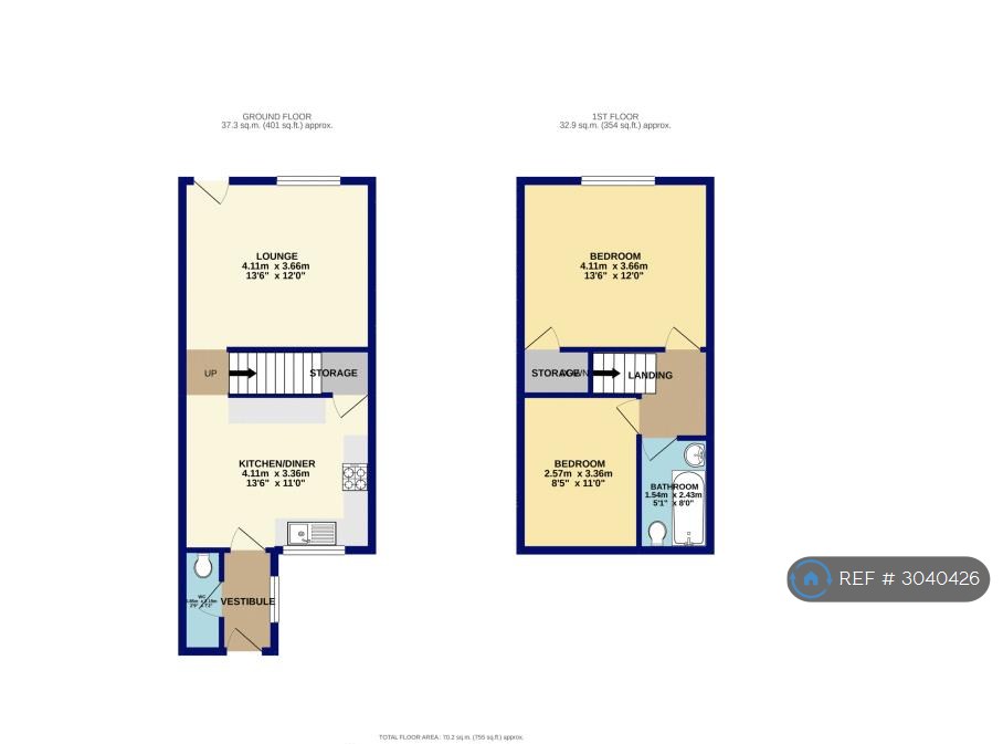 Lodge Lane, Dukinfield floorplan