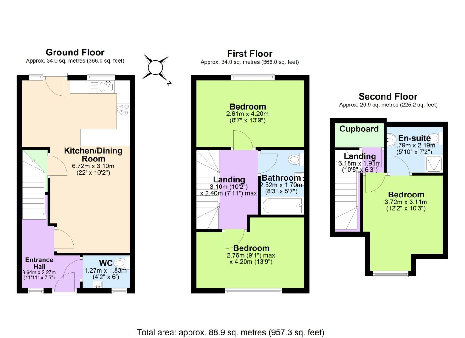 3, Poplar Close, Swadlincote floorplan