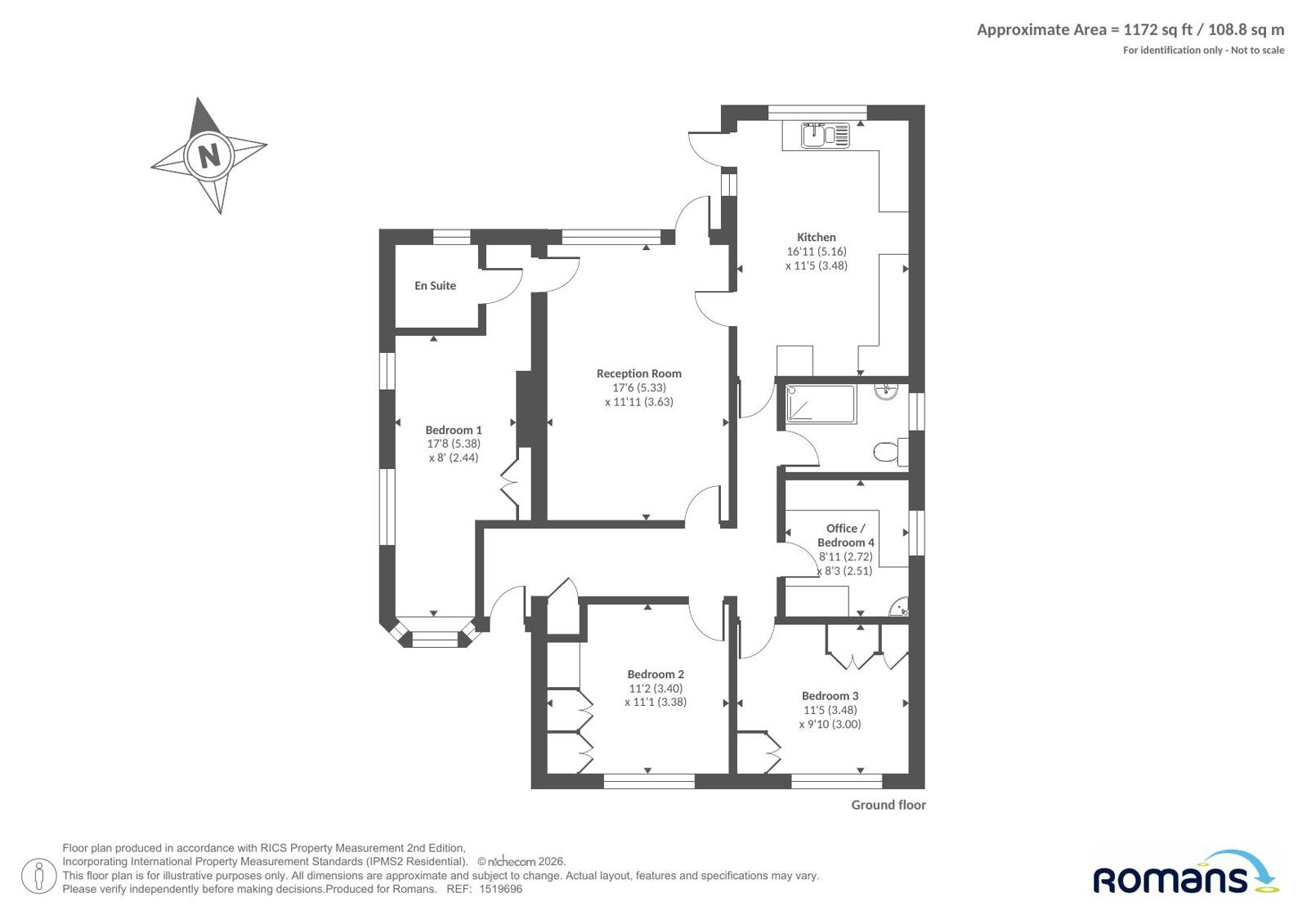 47, Roman Way, Reading floorplan